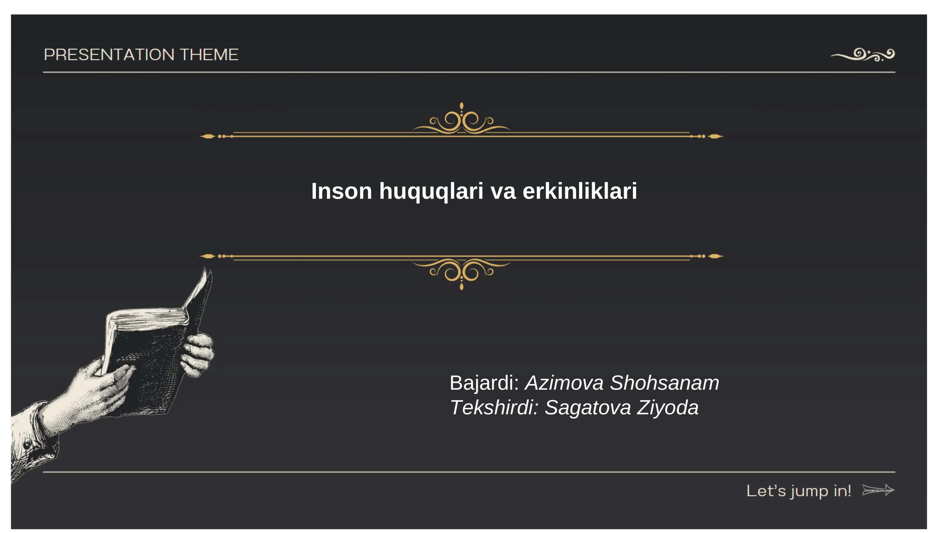 Inson huquqlari va erkinliklari 1
