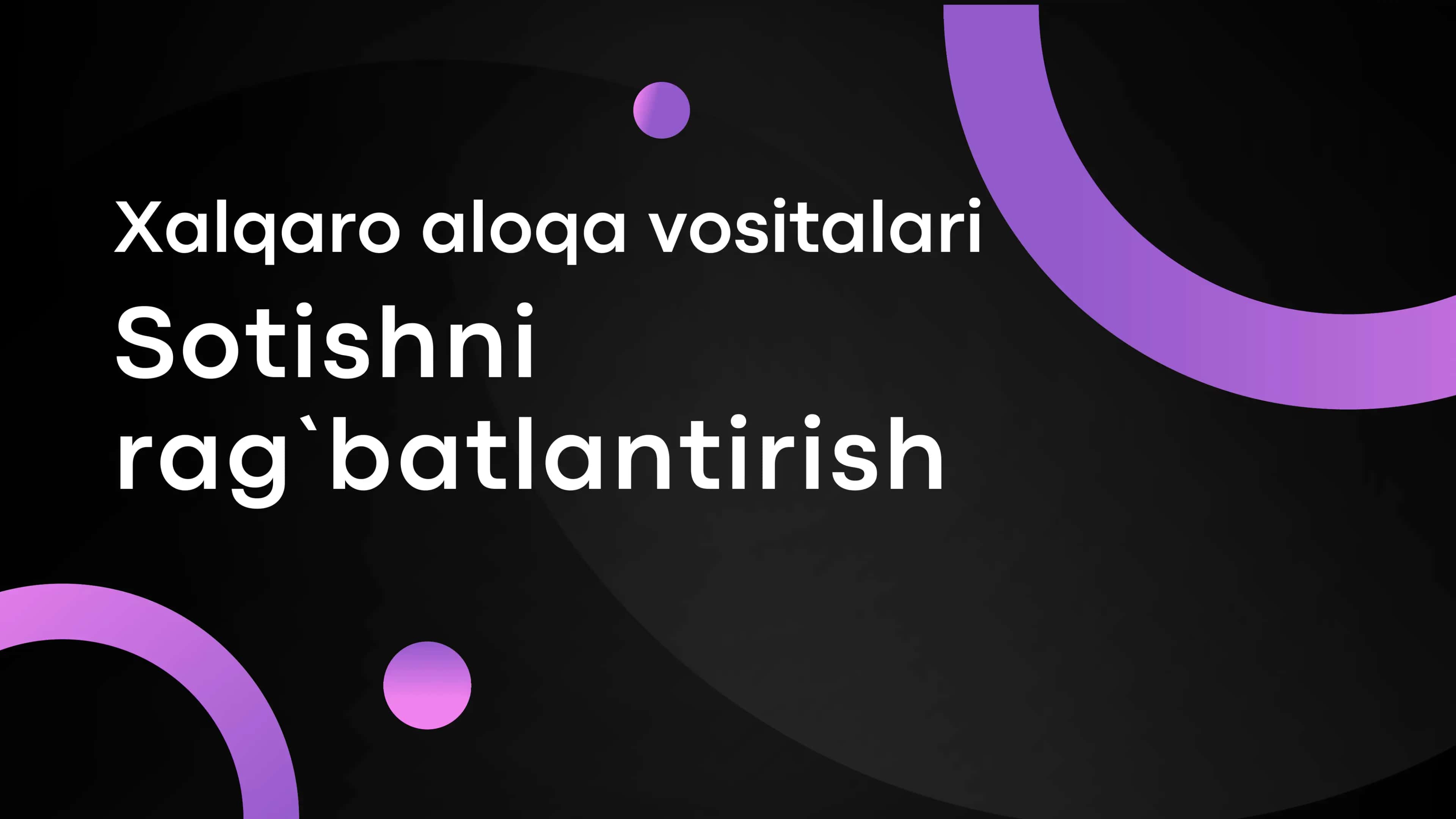 Xalqaro Marketingda sotuv 1