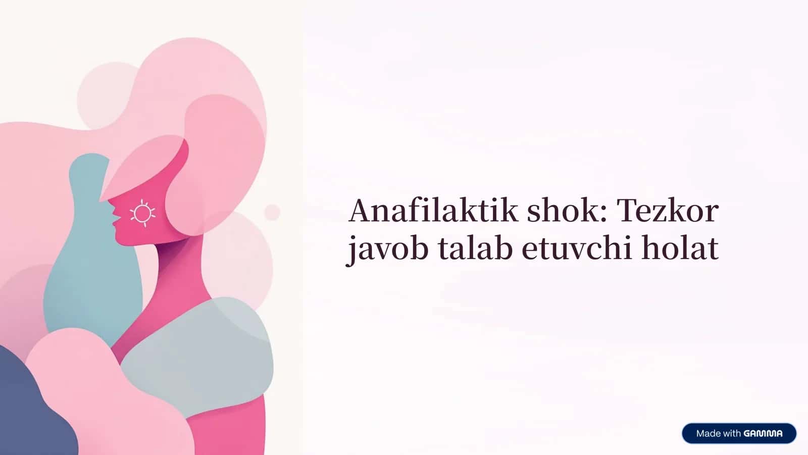 Anafilaktik shok prezintatsiya 1