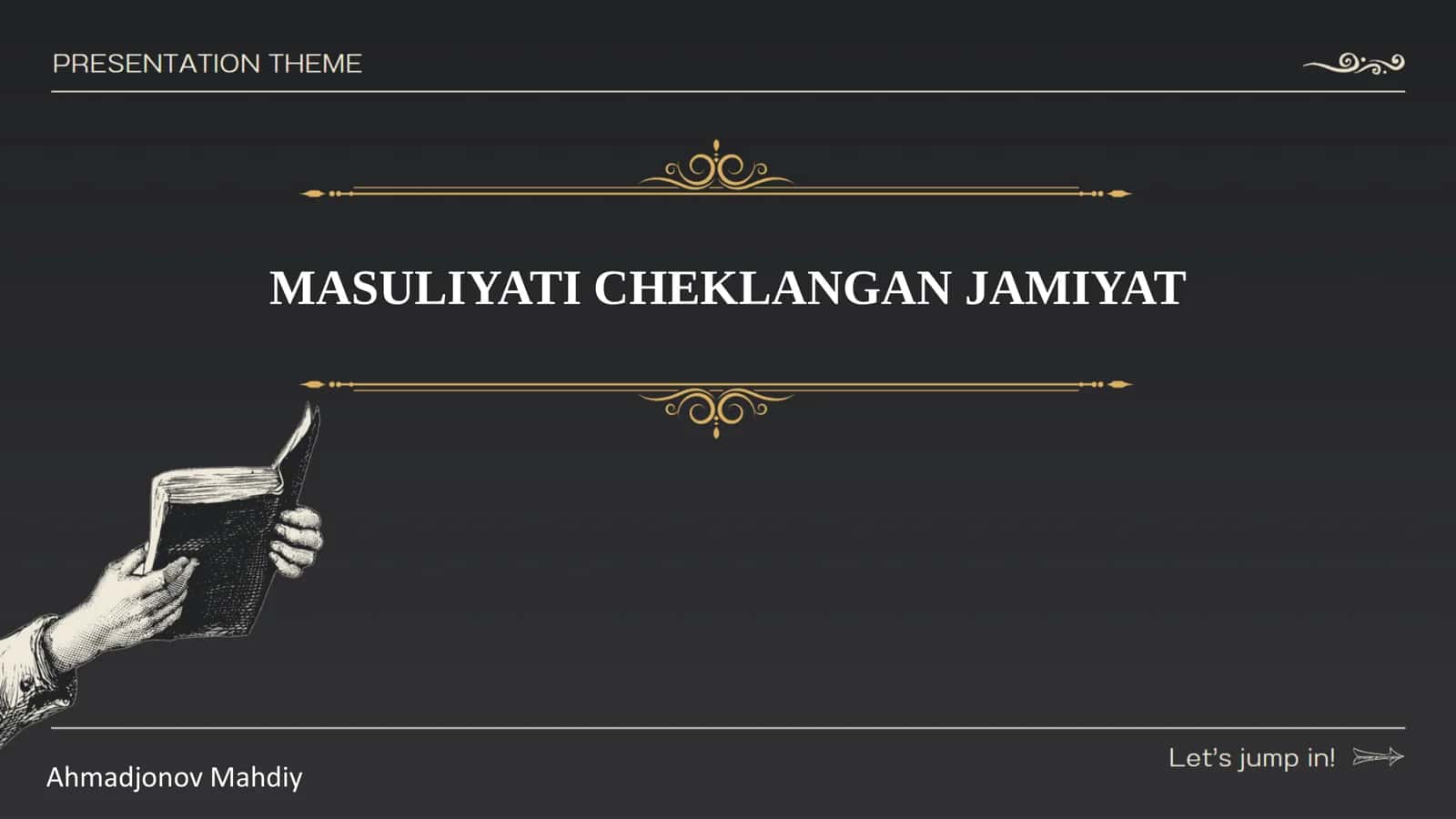 MASULIYATI CHEKLANGAN JAMIYAT 1