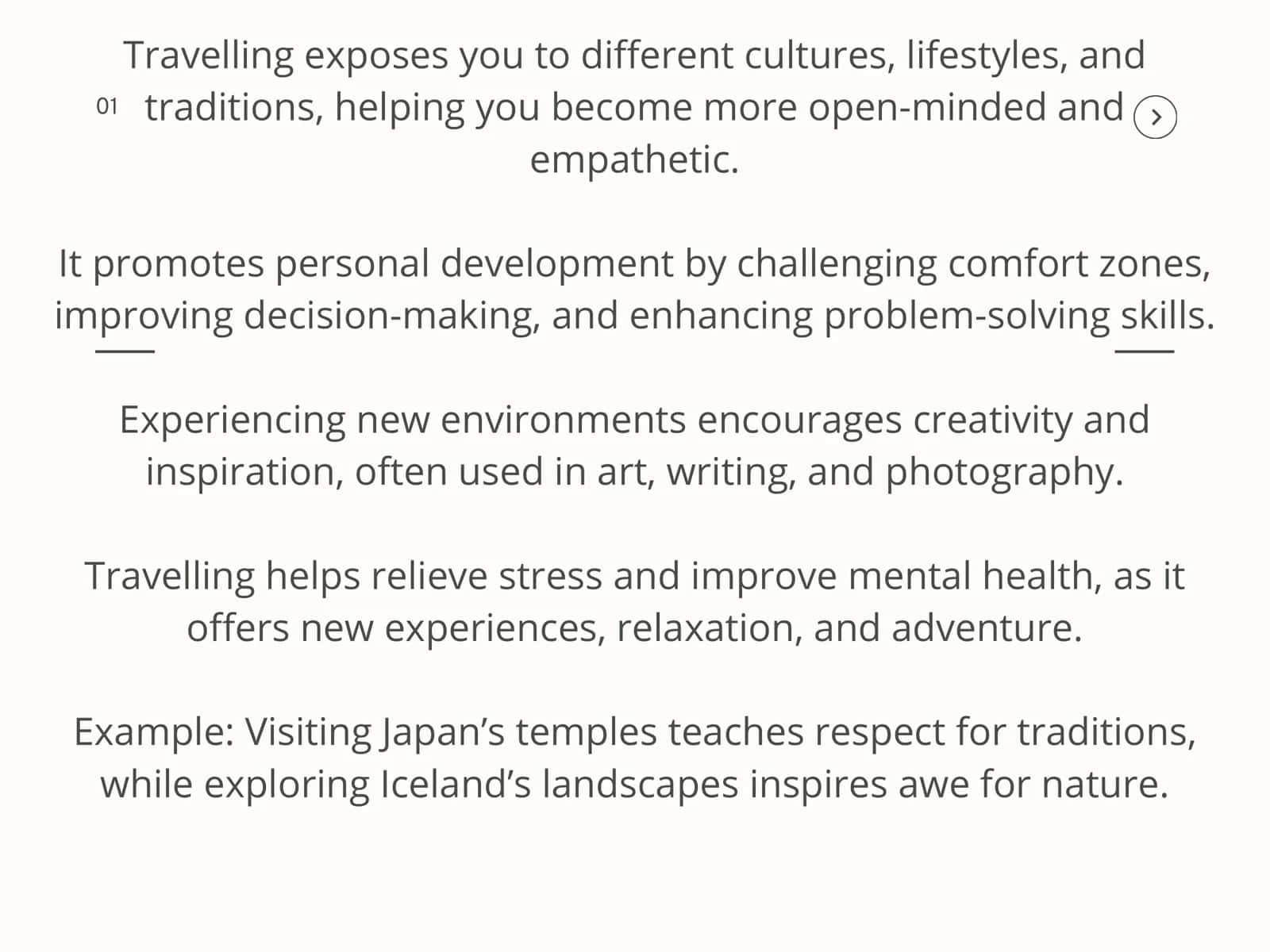 Travelling Around the World 1