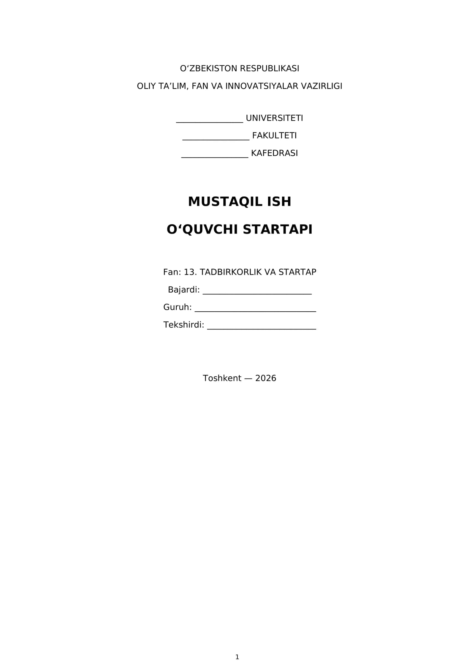 O‘quvchi startapi 1