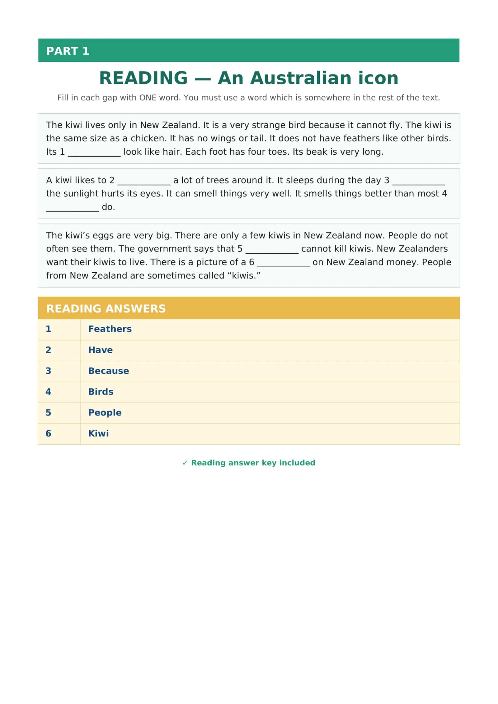 ingliz tili multilevel reading part 1 1