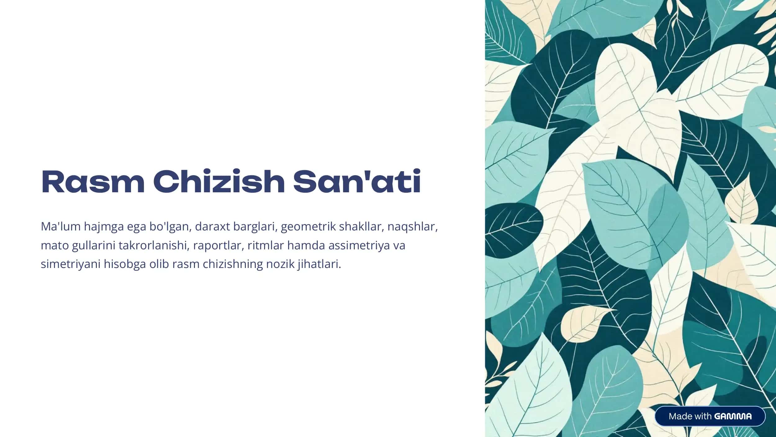 Rasm Chizish San'ati 1