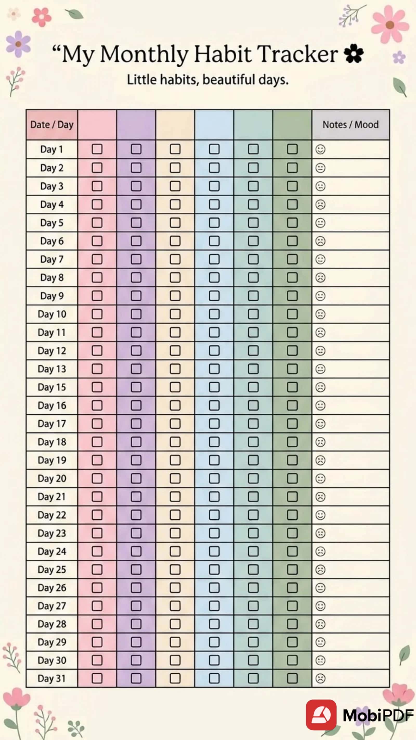 Habit tracker 1
