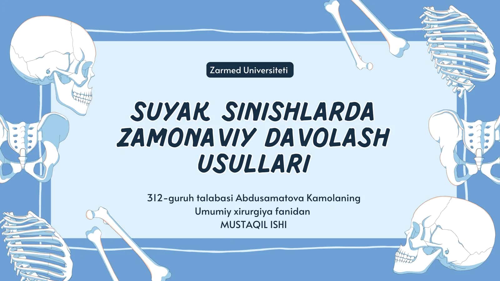 Suyak sinishlarda zamonaviy davolash usullari slayd 1