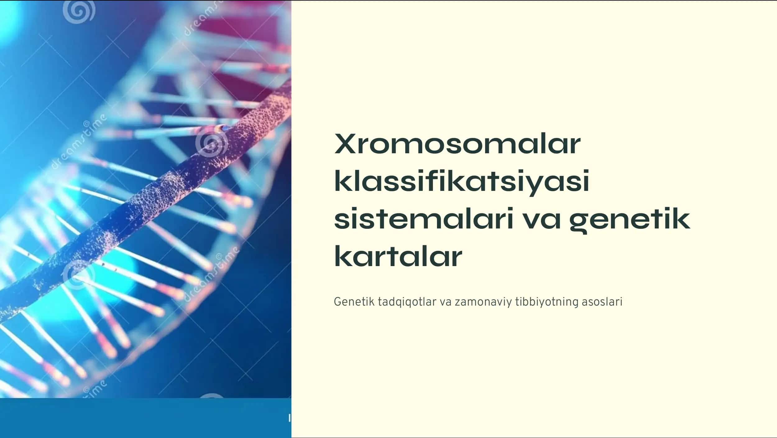 Xromosomalar klassifikatsiyasi 1