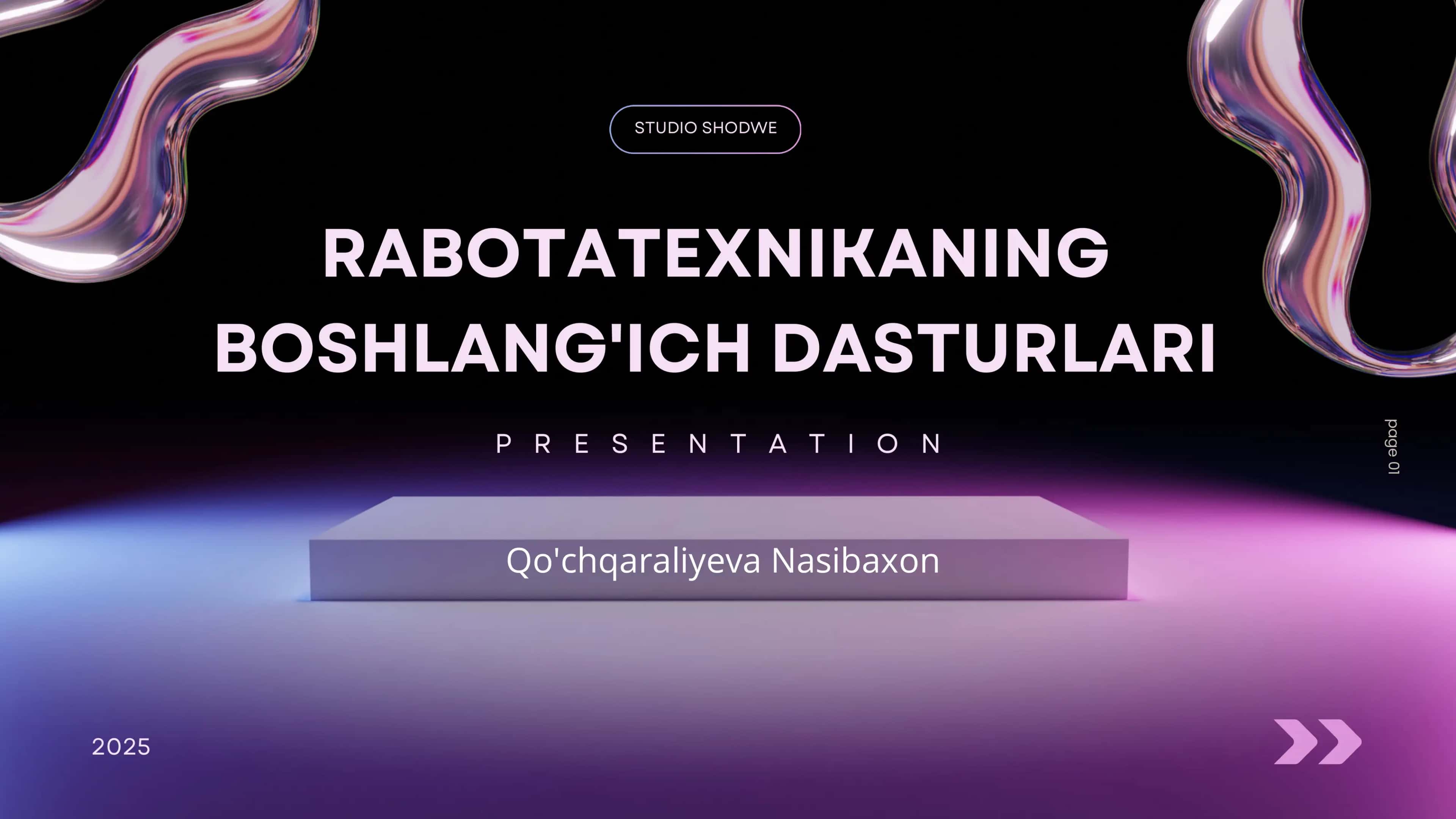 RABOTATEXNIKANING BOSHLANG'ICH DASTURLARI 1