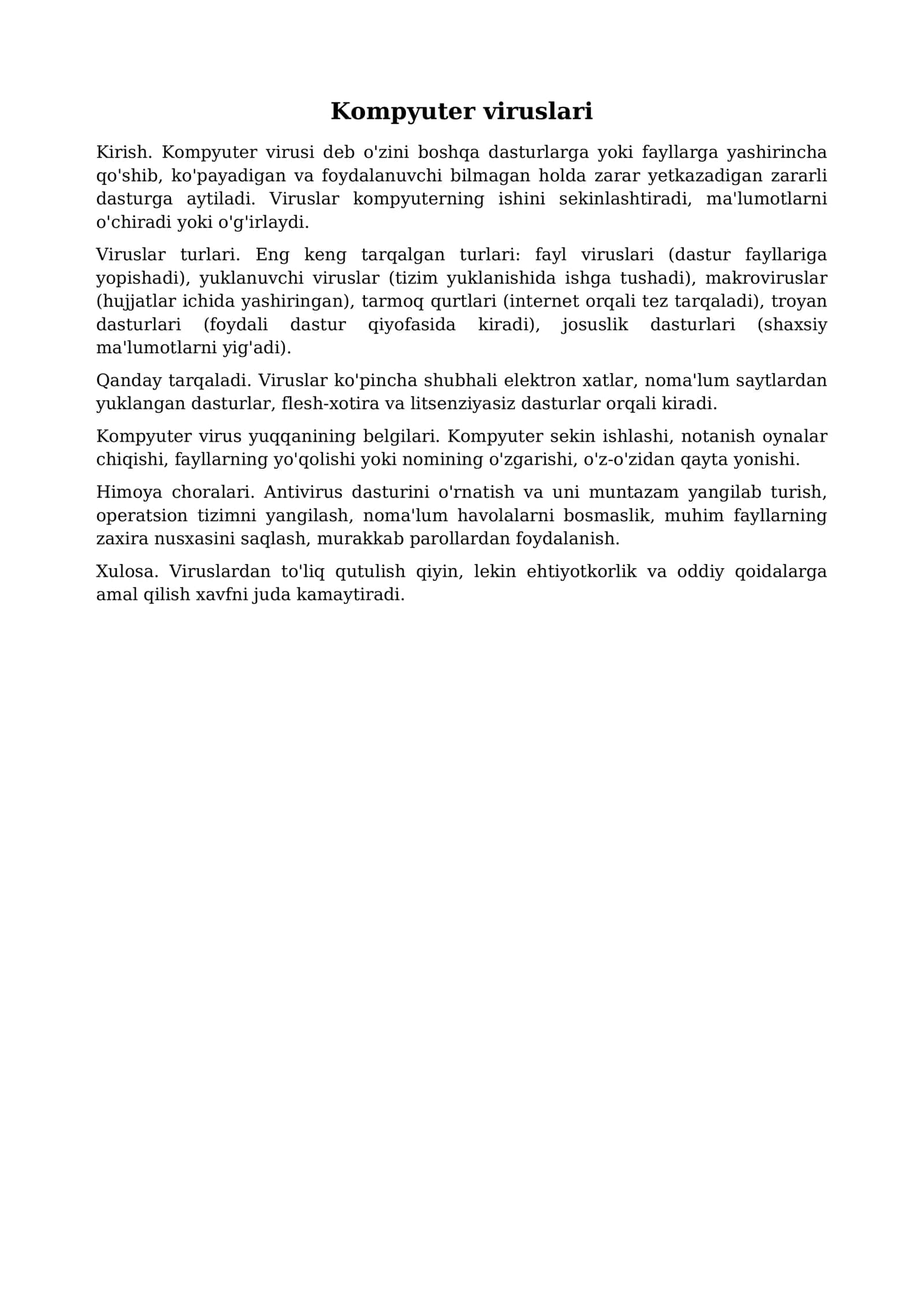 Kompyuter viruslari 1