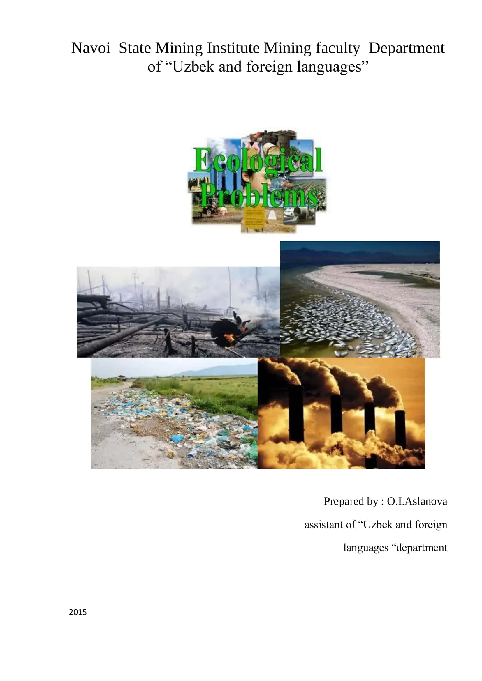 Ecological Problems in Uzbekistan 1