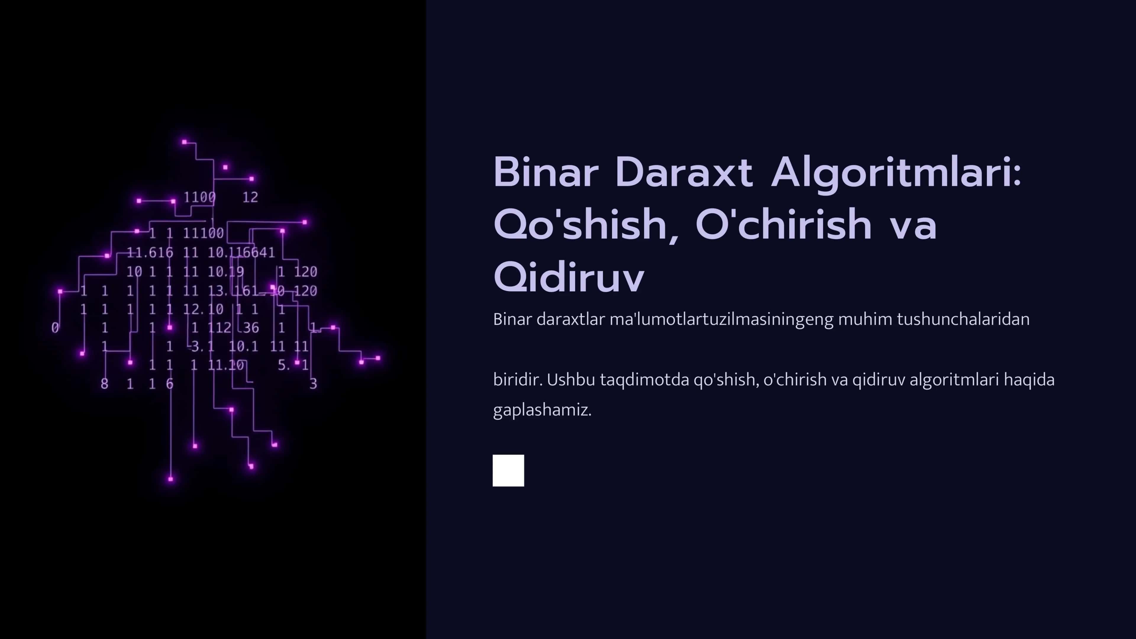 Binar Daraxt Algoritmlari 1