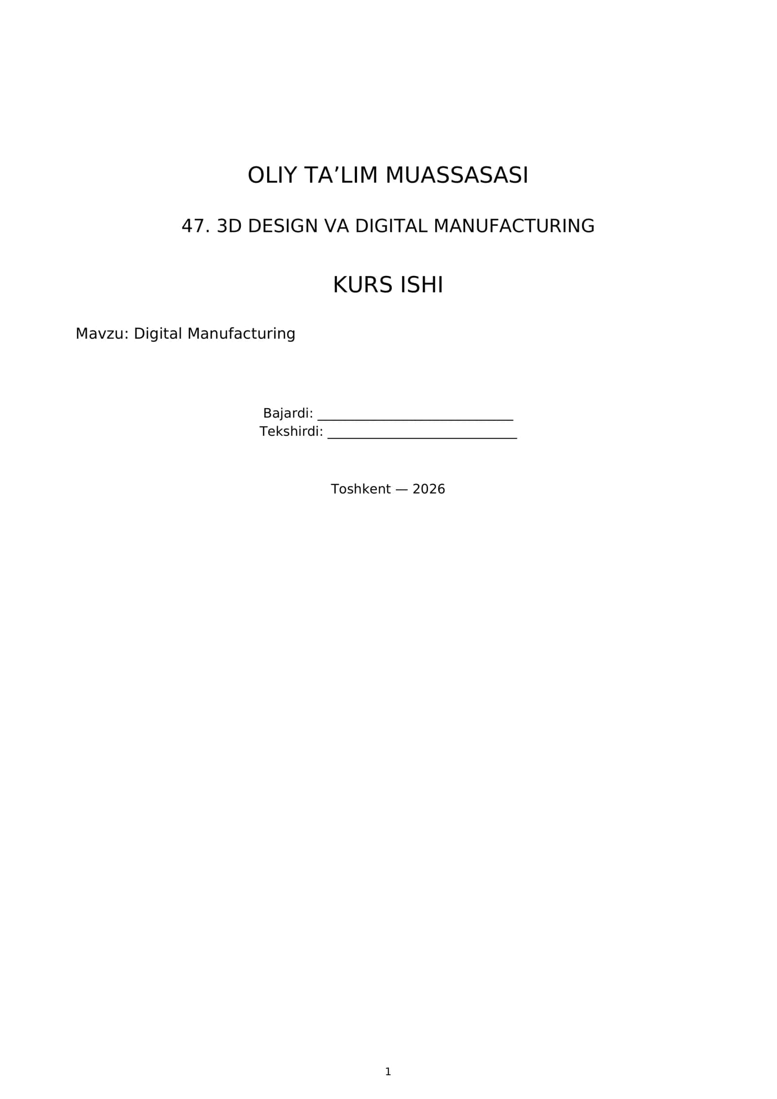 3D DESIGN VA DIGITAL MANUFACTURING 1