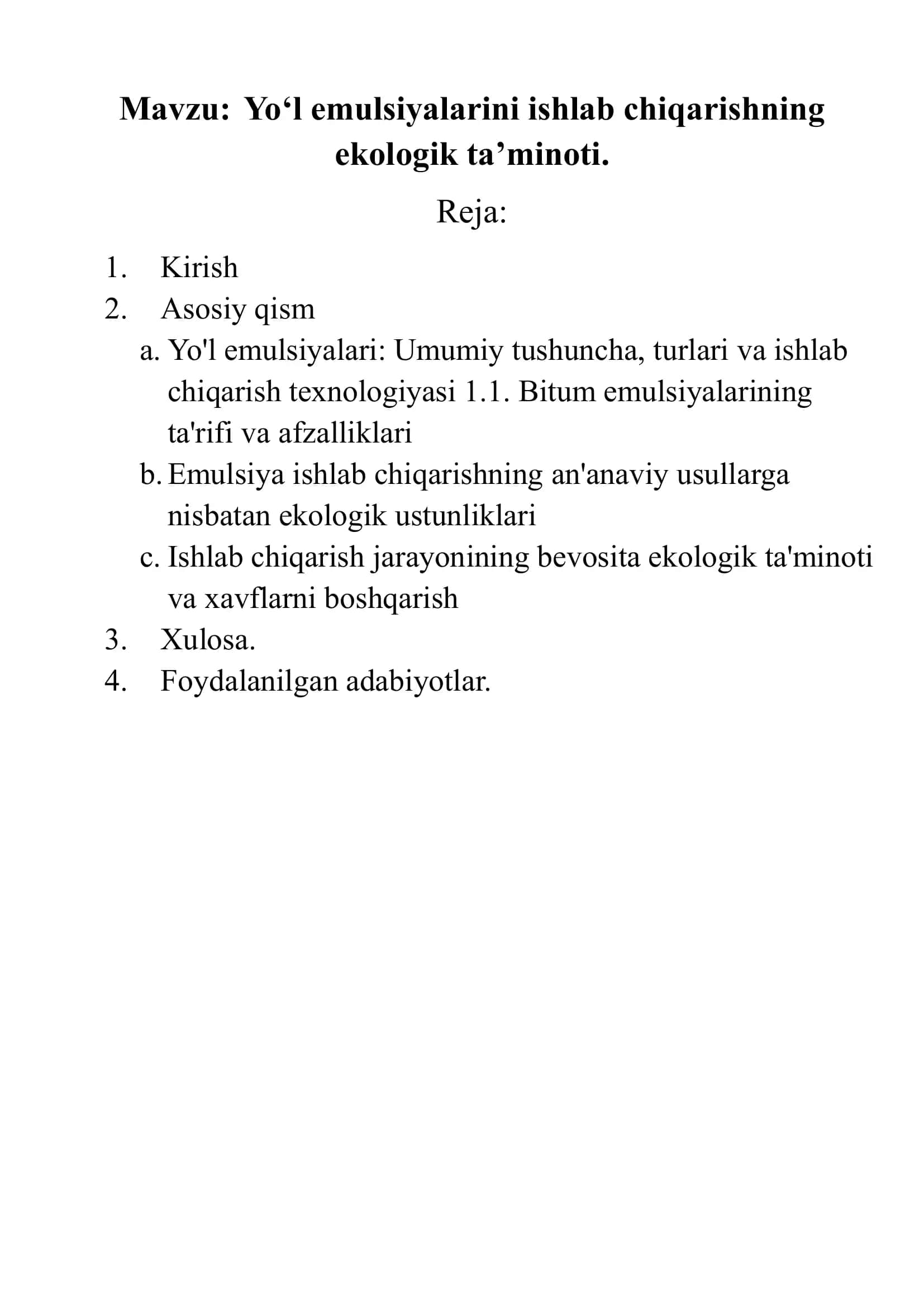 Bitum emulsiyalari 1
