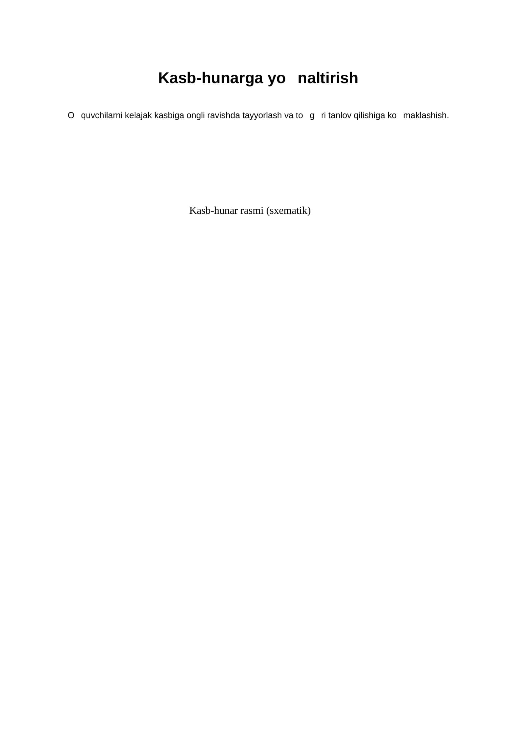 Kasb-hunarga yoInaltirish 1