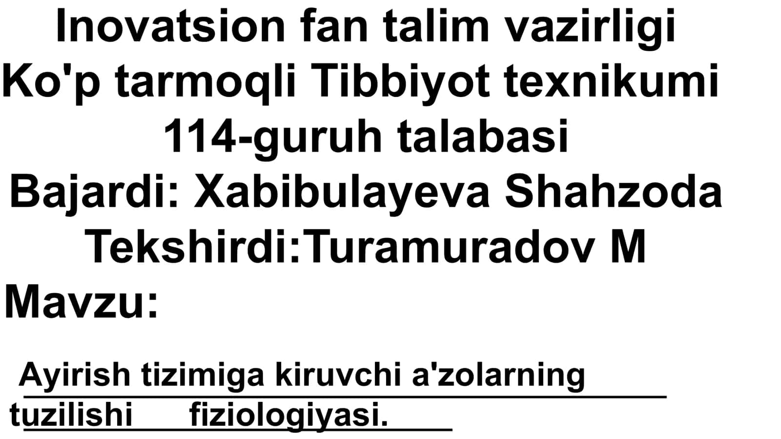 Ayirishning ahamiyati 1
