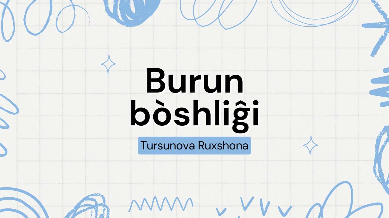 Burun bo‘shlig‘i (cavum nasi) 1