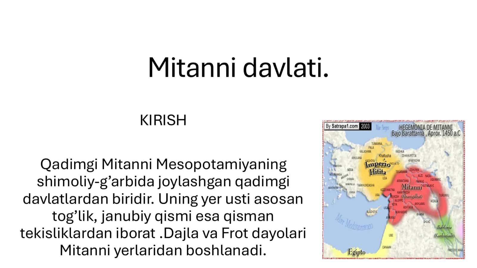 Mitanni davlati 1