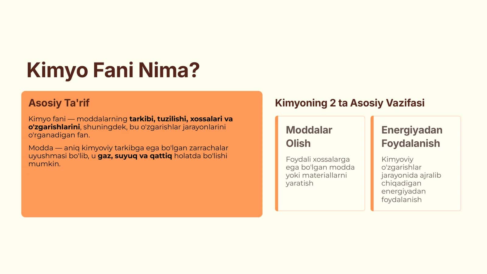 Kimyo fani 2