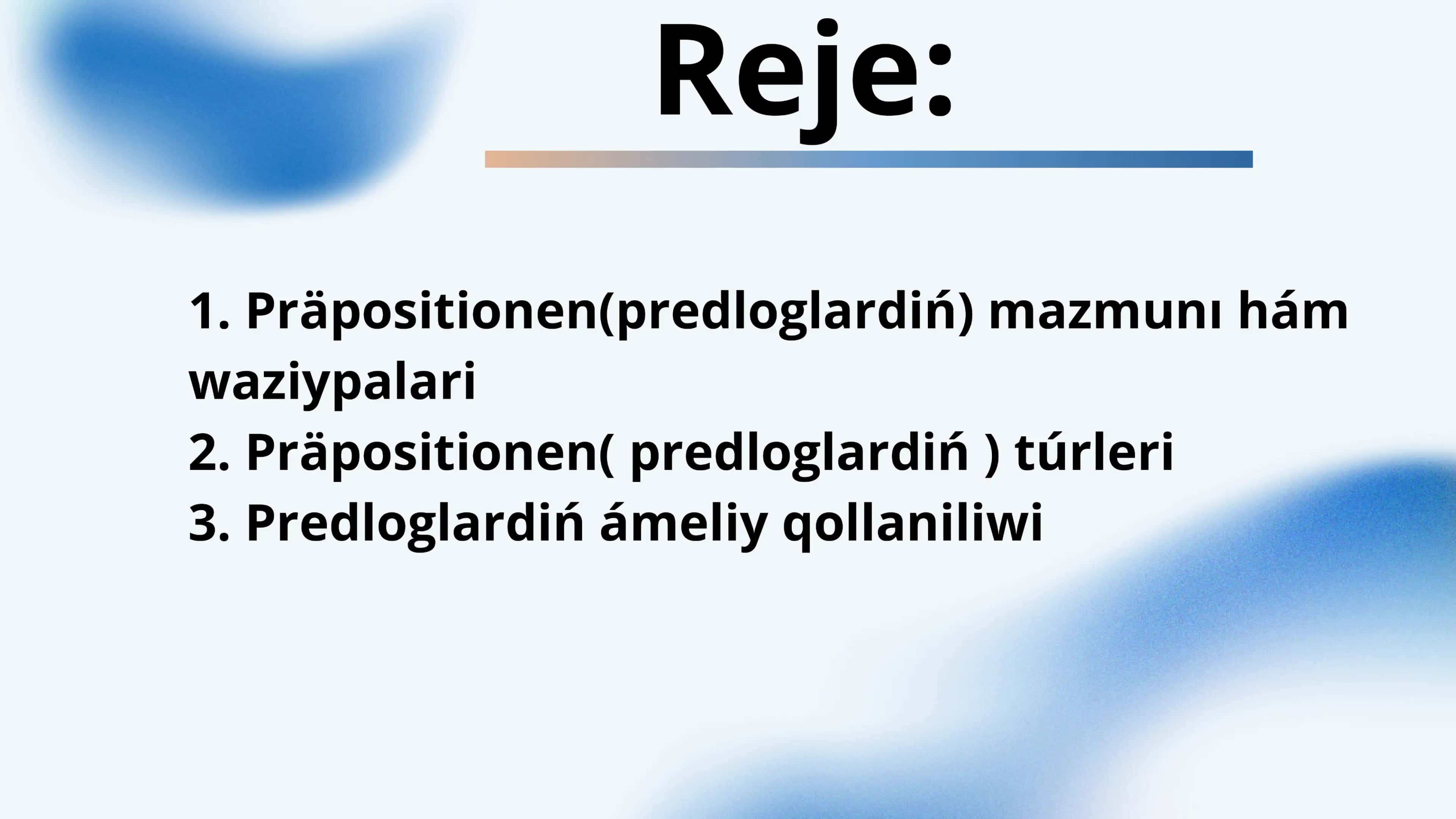 Präpositionen 2