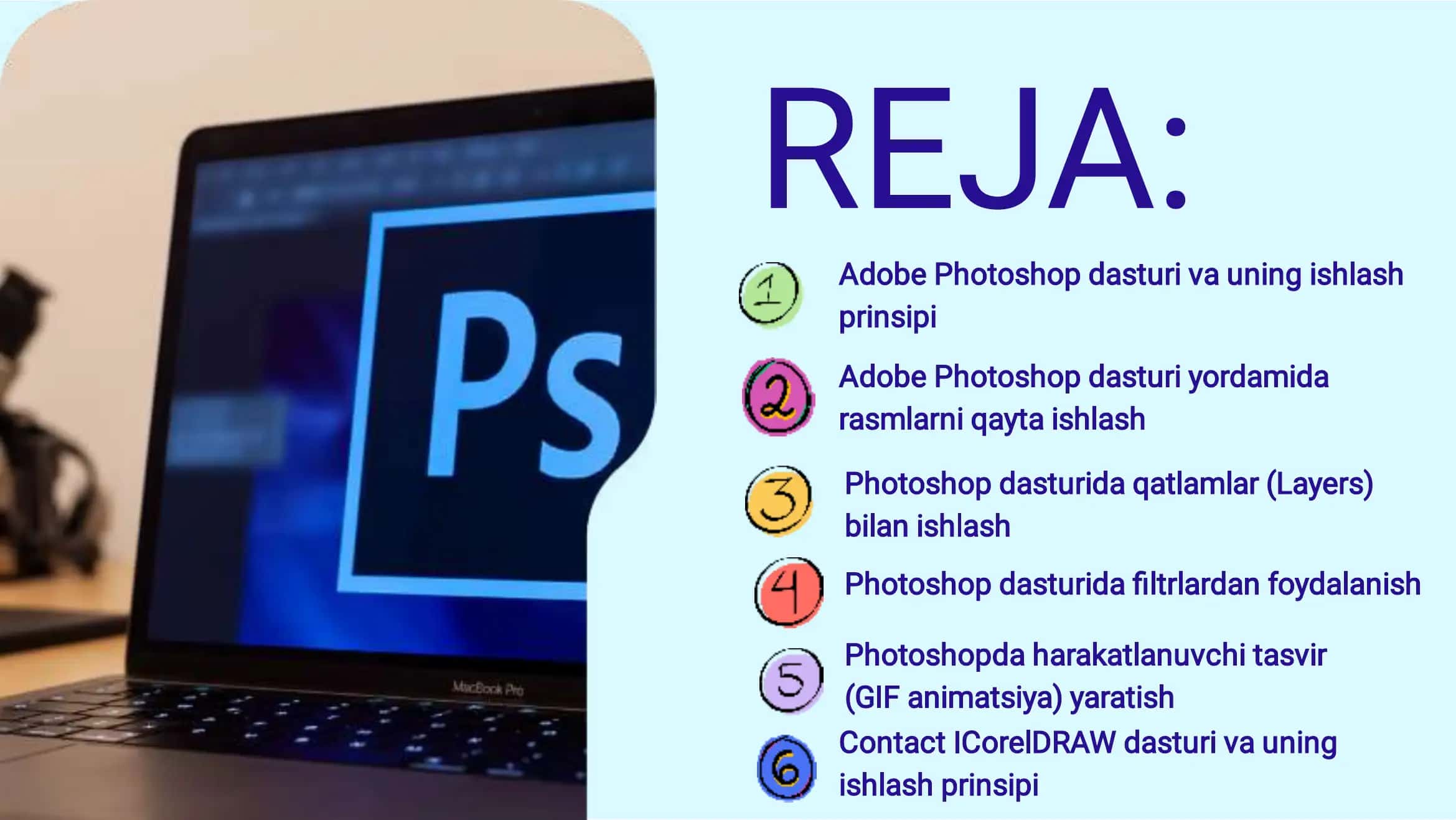 Adobe Photoshop dasturi va ishlash prinsipi 2