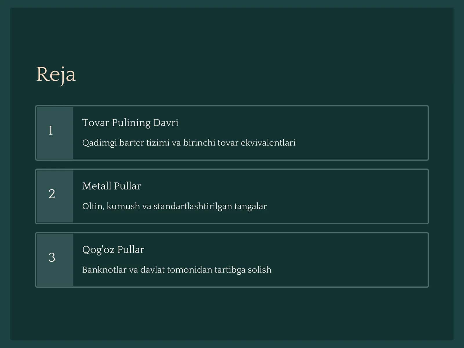 Pul Shakllari va Turlarining Evolyutsiyasi: Tarixiy Sayohat 2