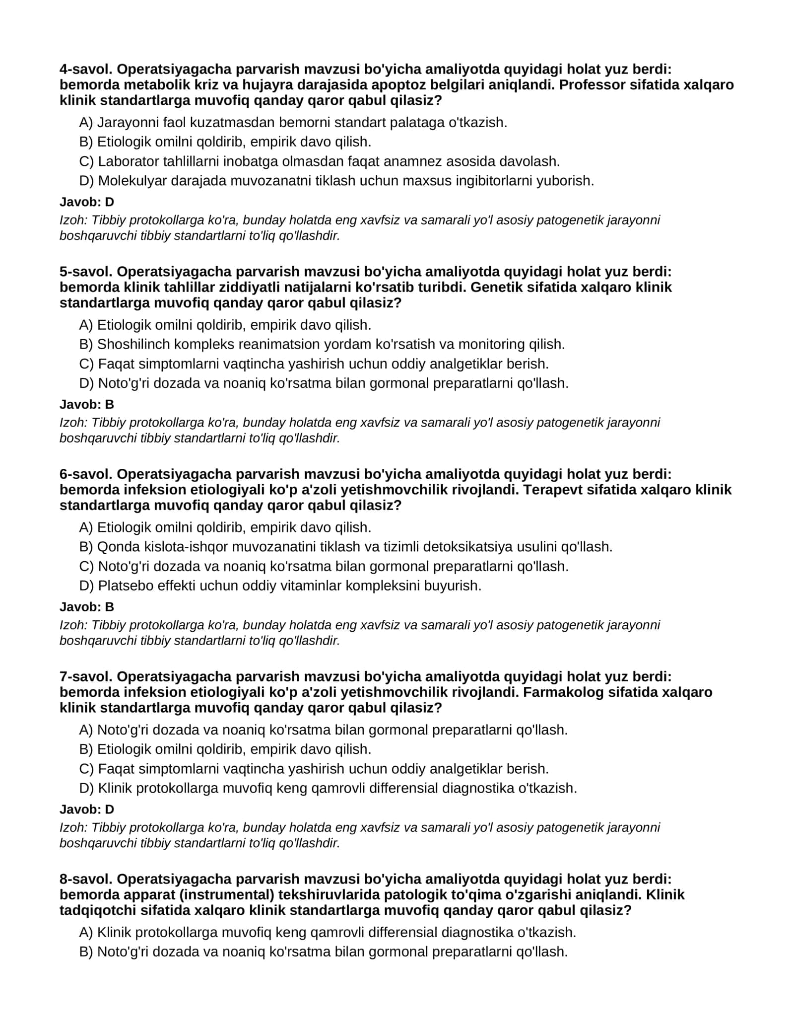 OPERATSIYAGACHA PARVARISH - 2-QISM 2