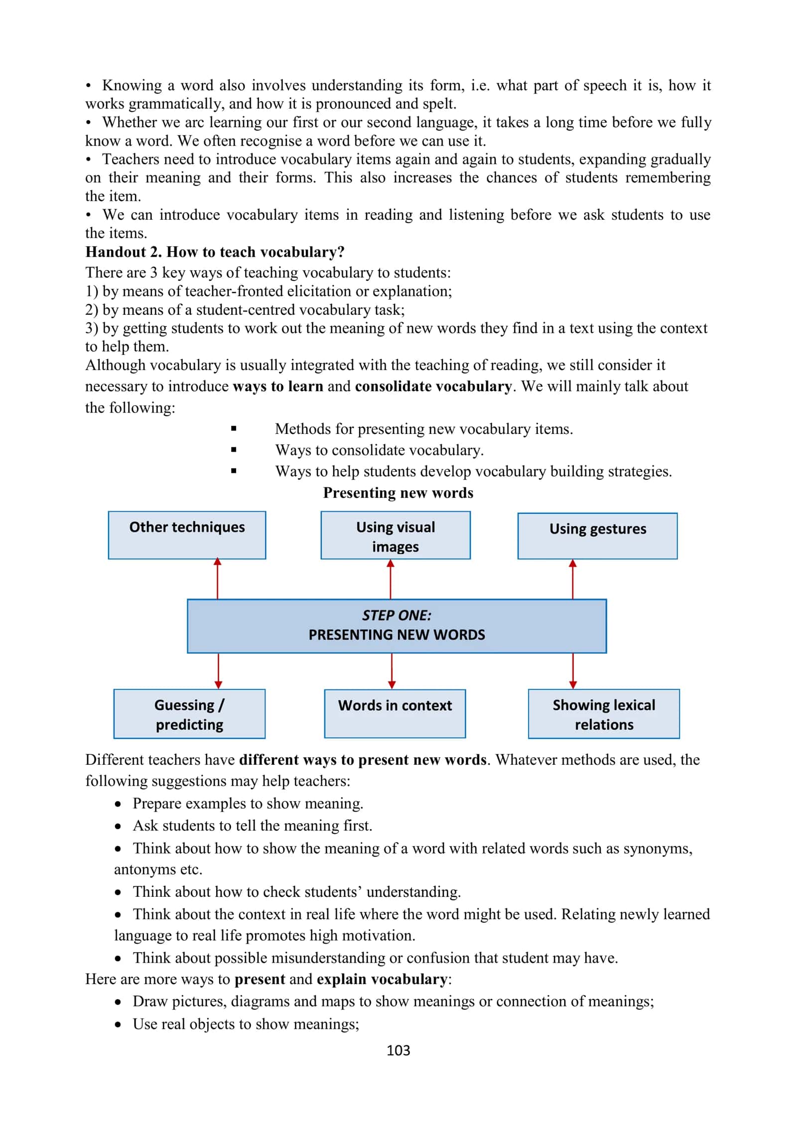 What is vocabulary? 2