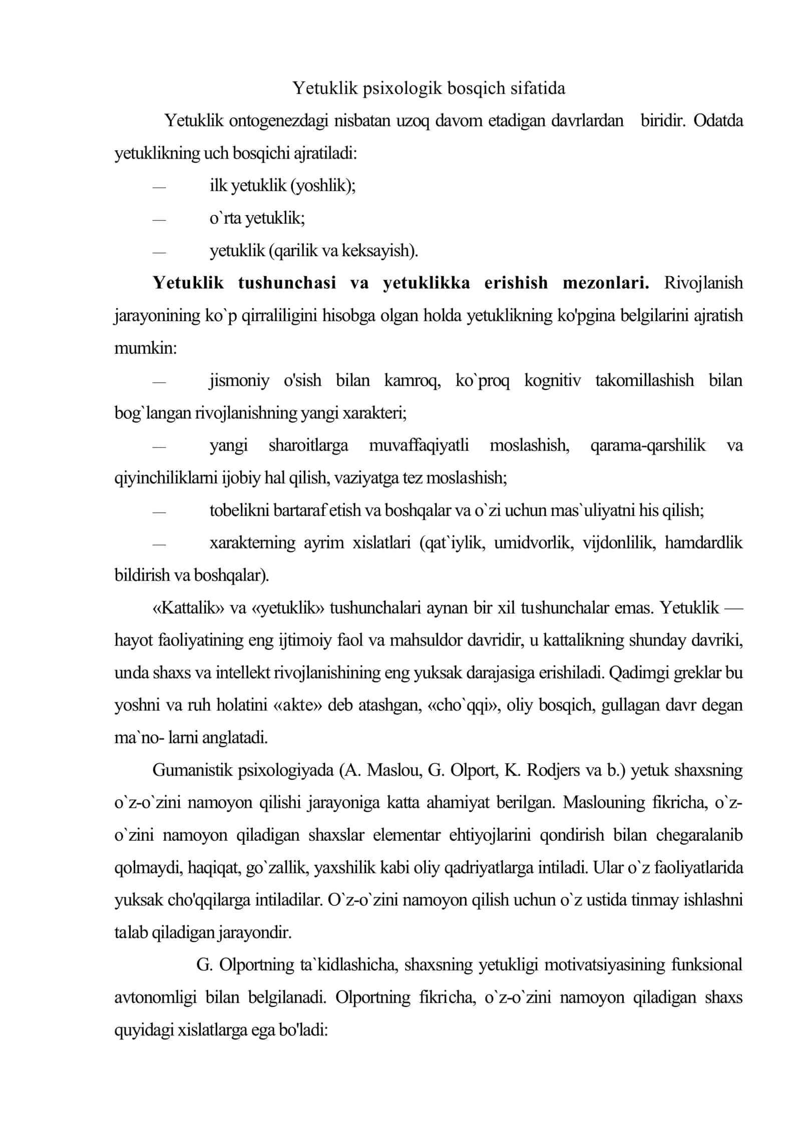 Yetuklik davri 2