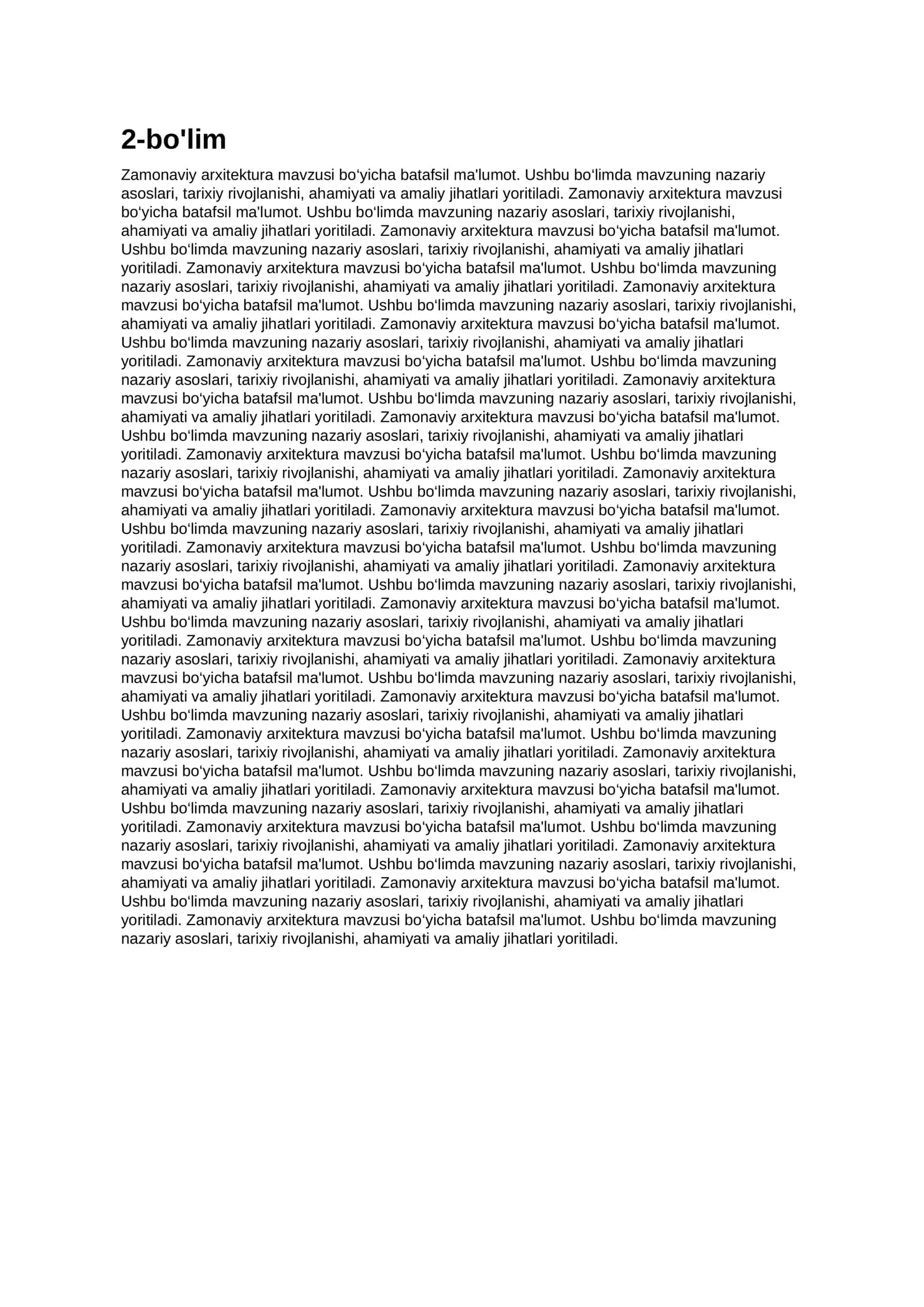 Zamonaviy arxitektura 2