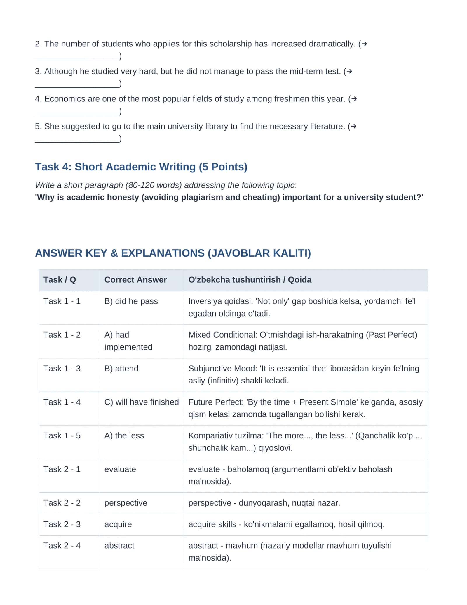 Practical English for 1st Year Students 2