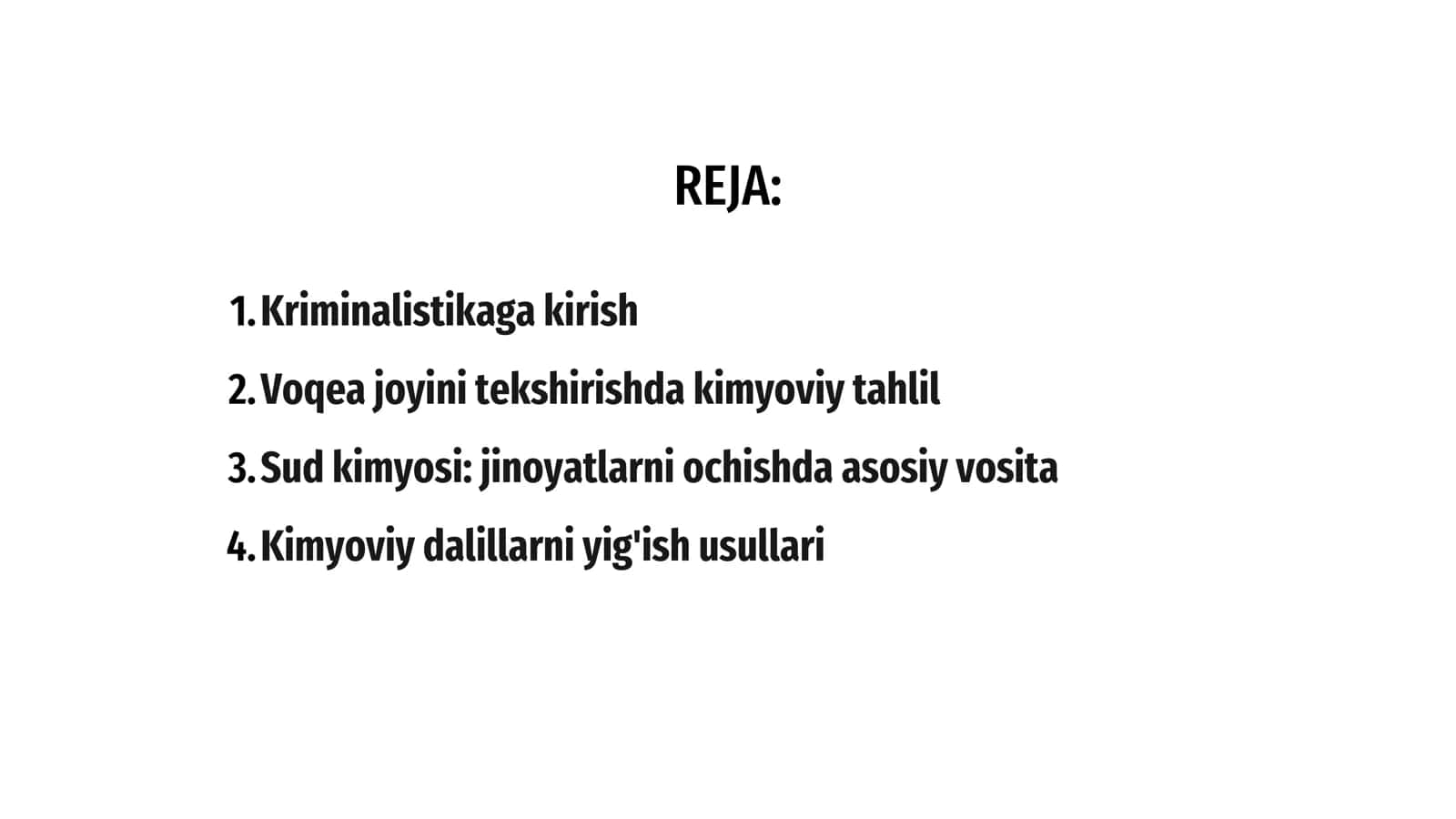 Kriminalistikada kimyoning oʻrni 2