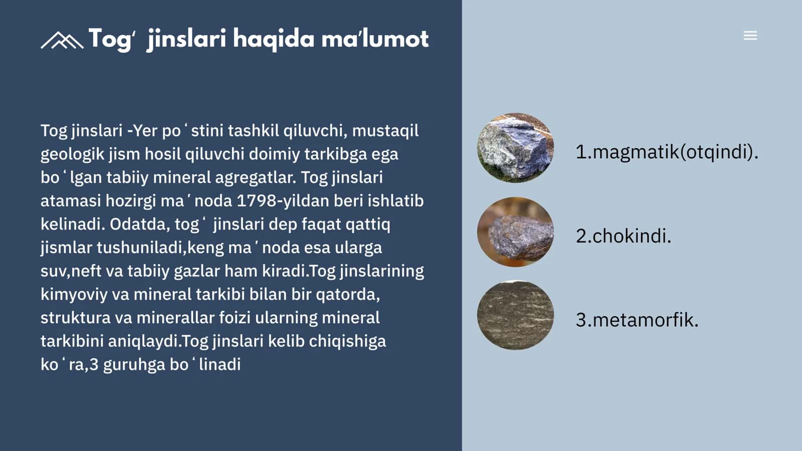 Tog' jinslari 2