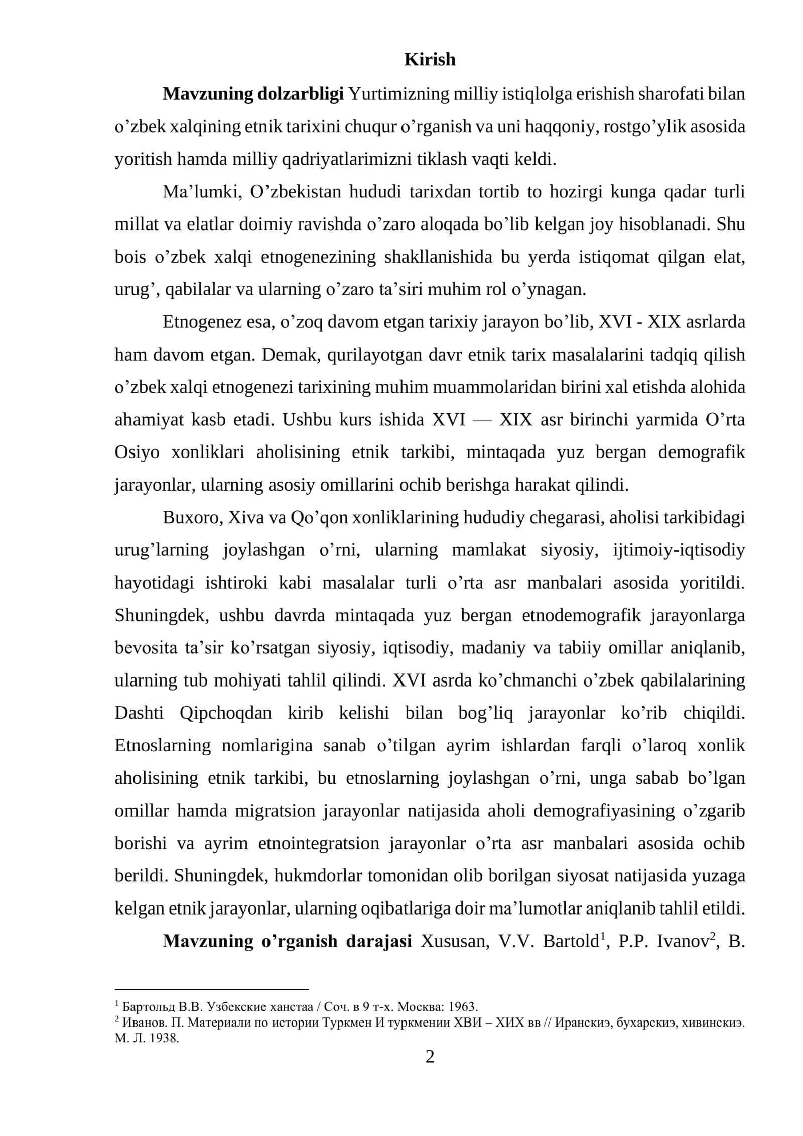 O’zbek xalqining etnik tarixi 2
