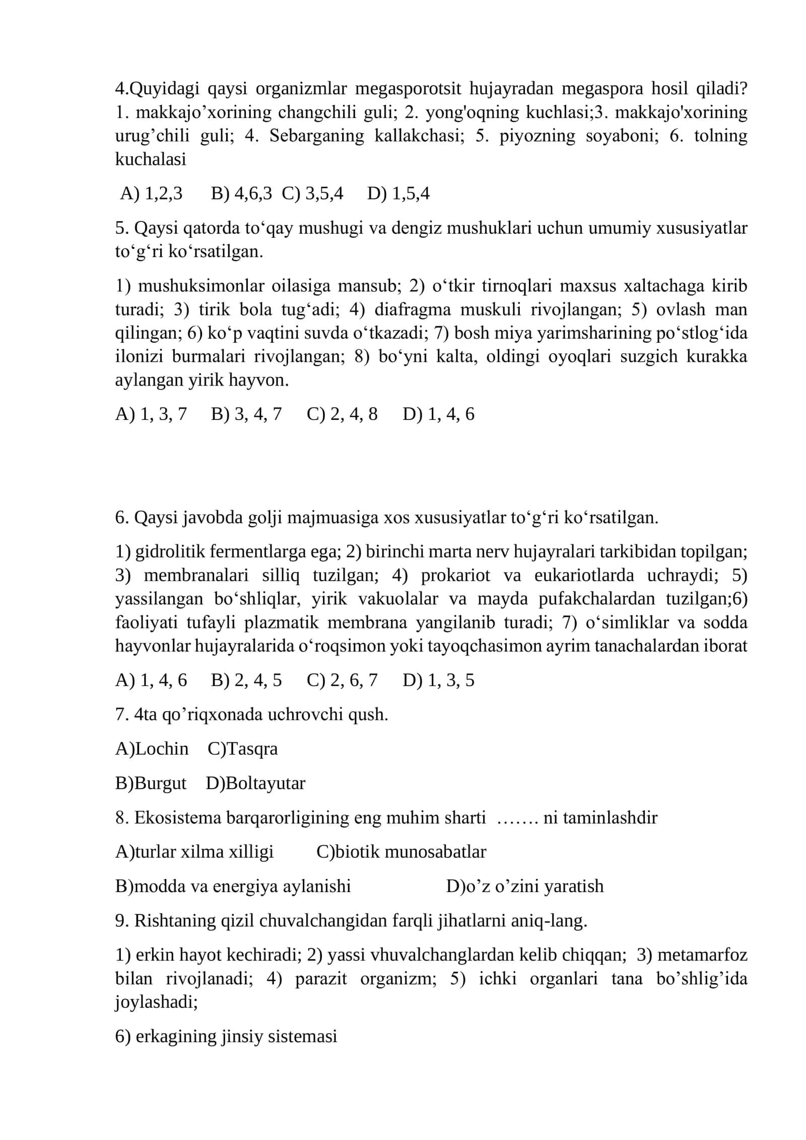 11-SINF BIOLOGIYA TEST 2