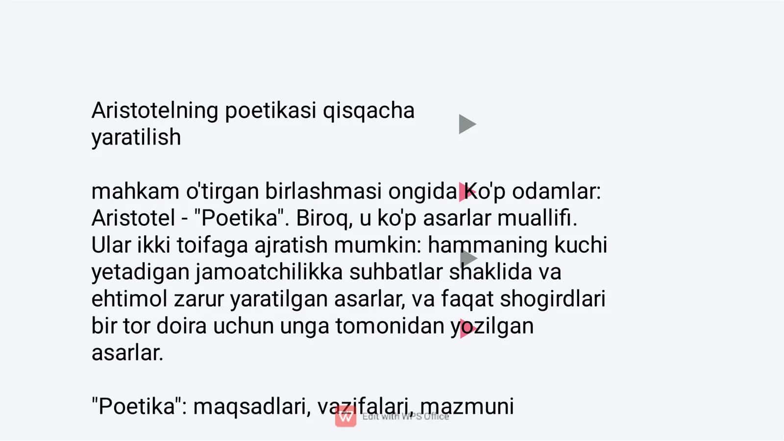 Arastuning poetika asari 2