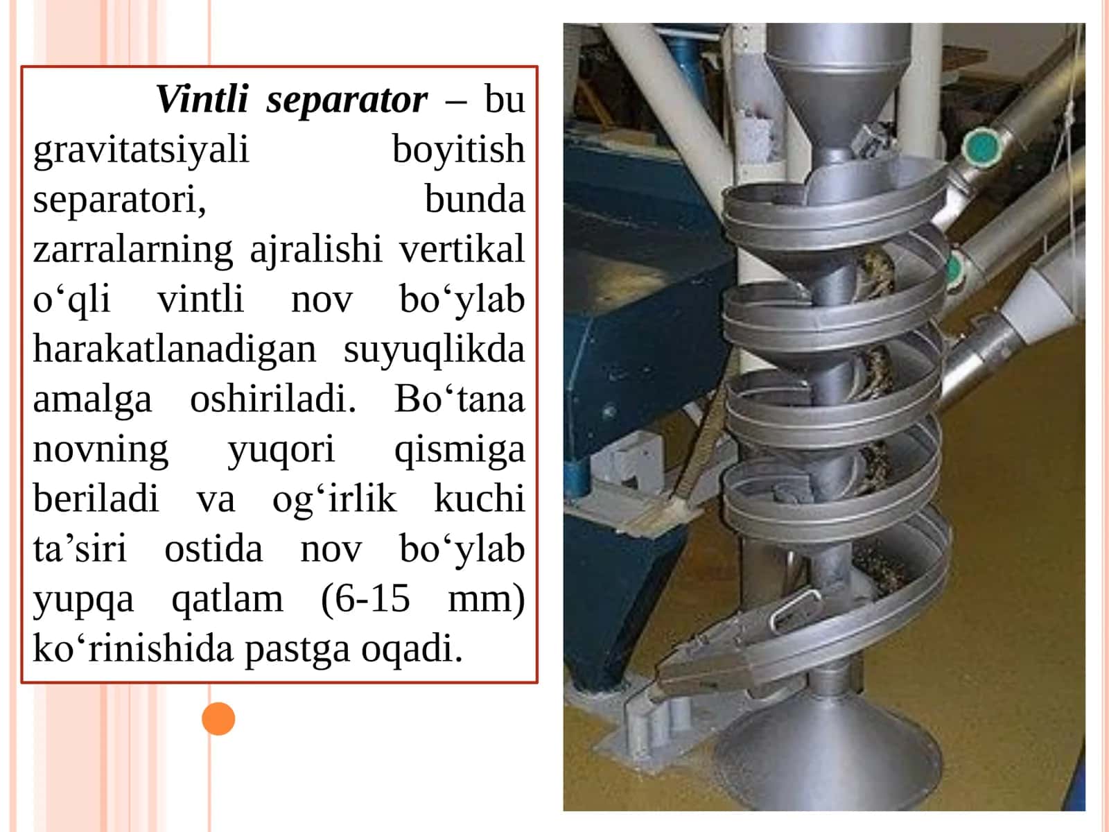 VINTLI SEPARATORLARDA BOYITISH 2
