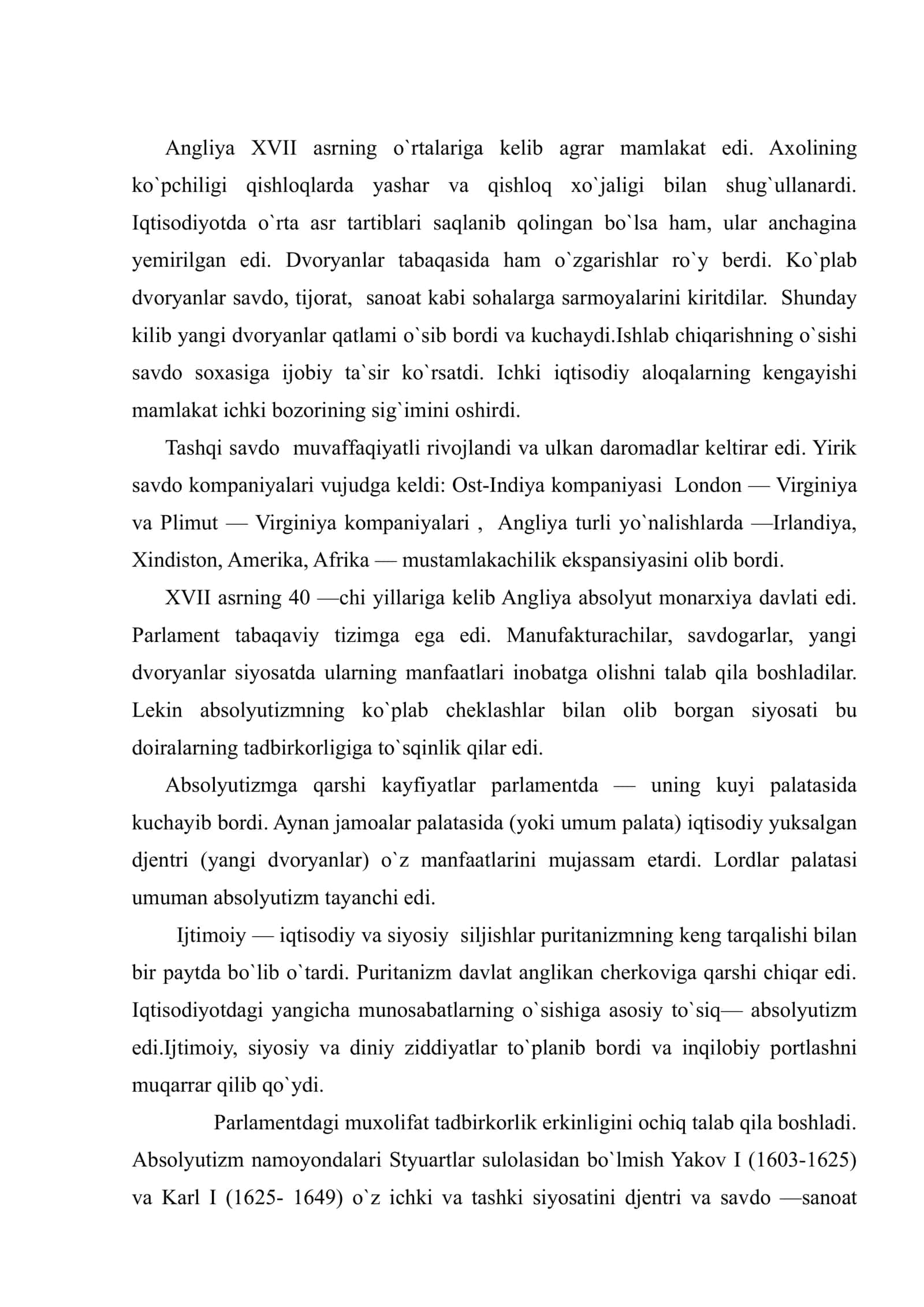 Buyuk ingliz inqilobi (XVII asr) 2
