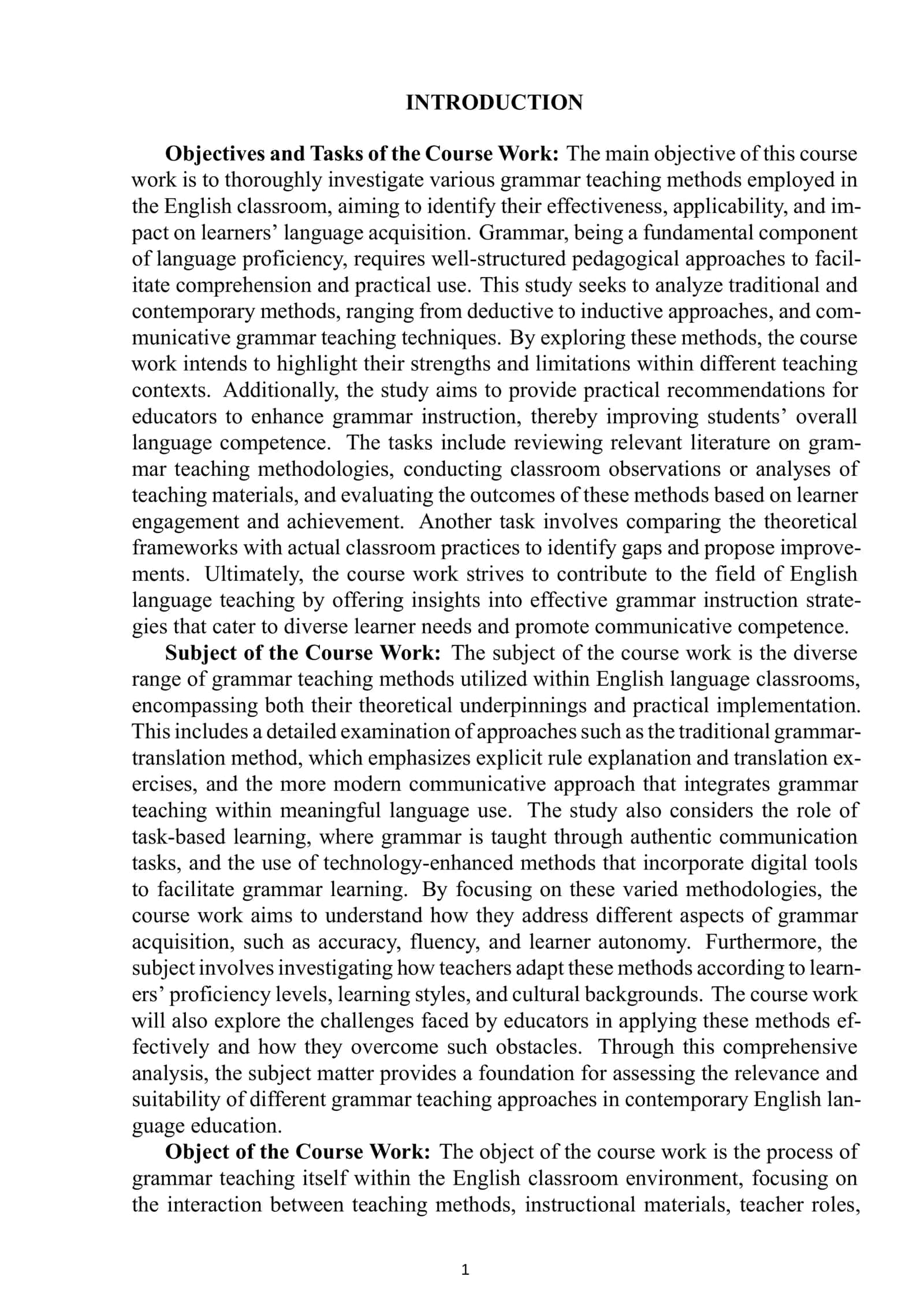 Grammar Teaching Methods in English Language 2