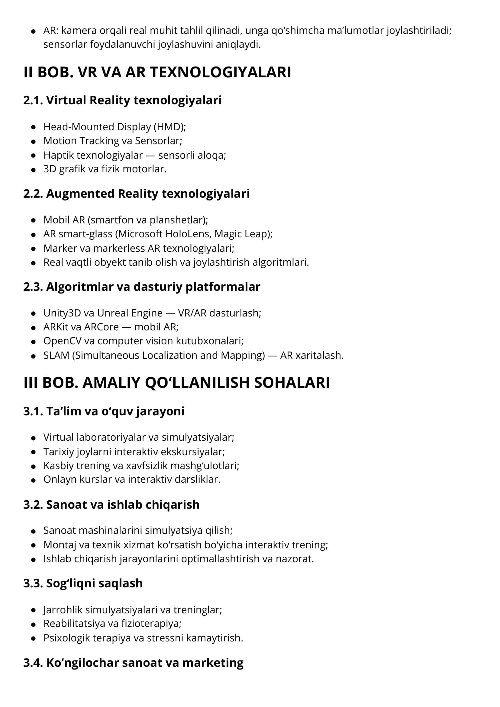 VIRTUAL VA KENGAYTIRILGAN HAQIQIYLIK 2