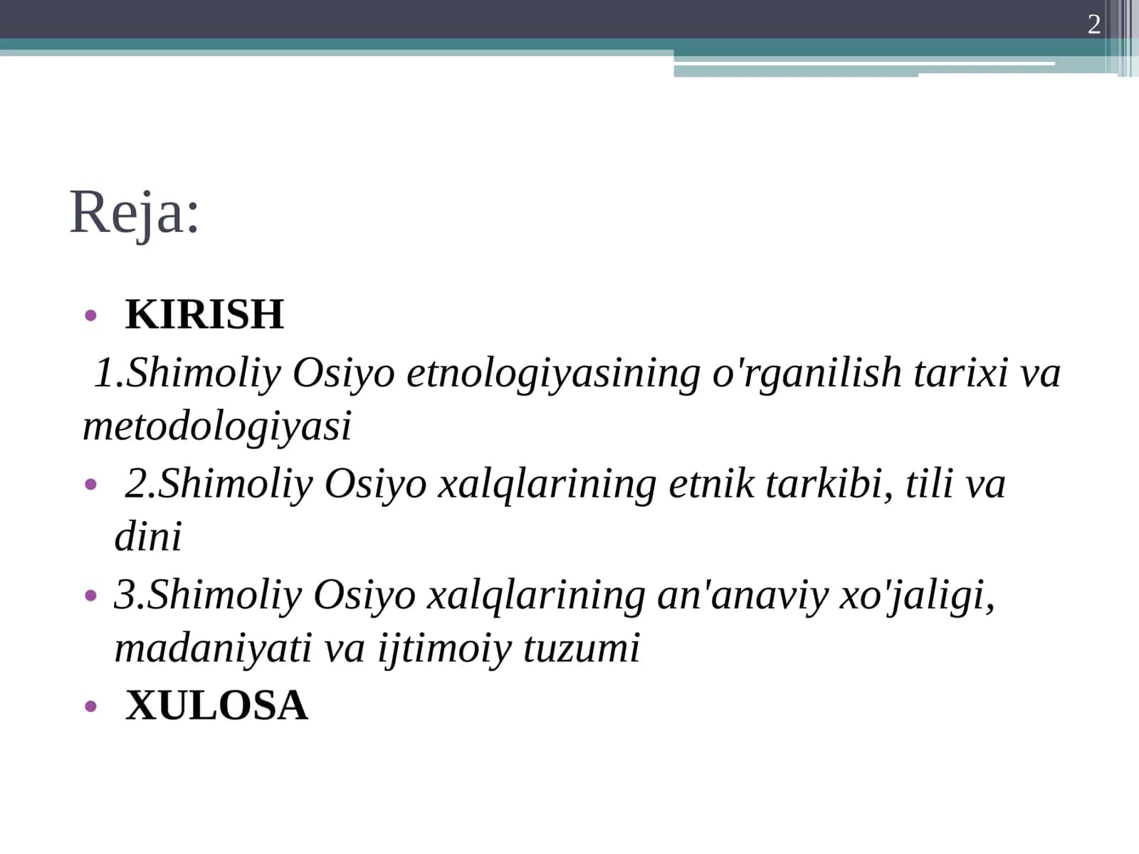 SHIMOLIY OSIYO XALQLARI 2