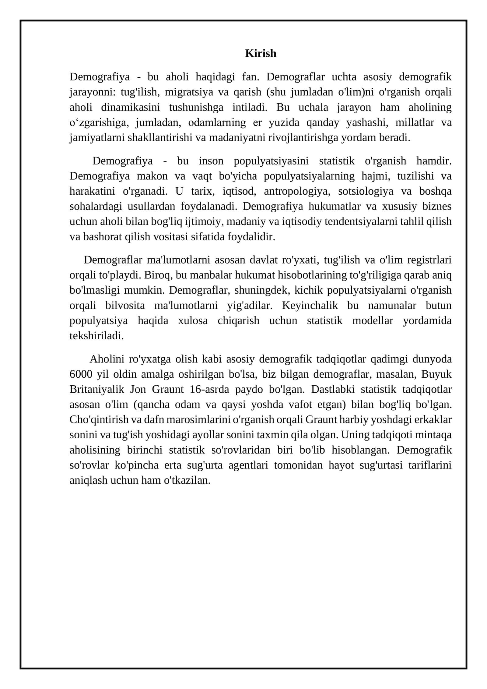 Demografik o‘tish konsepsiyasi (2) 2