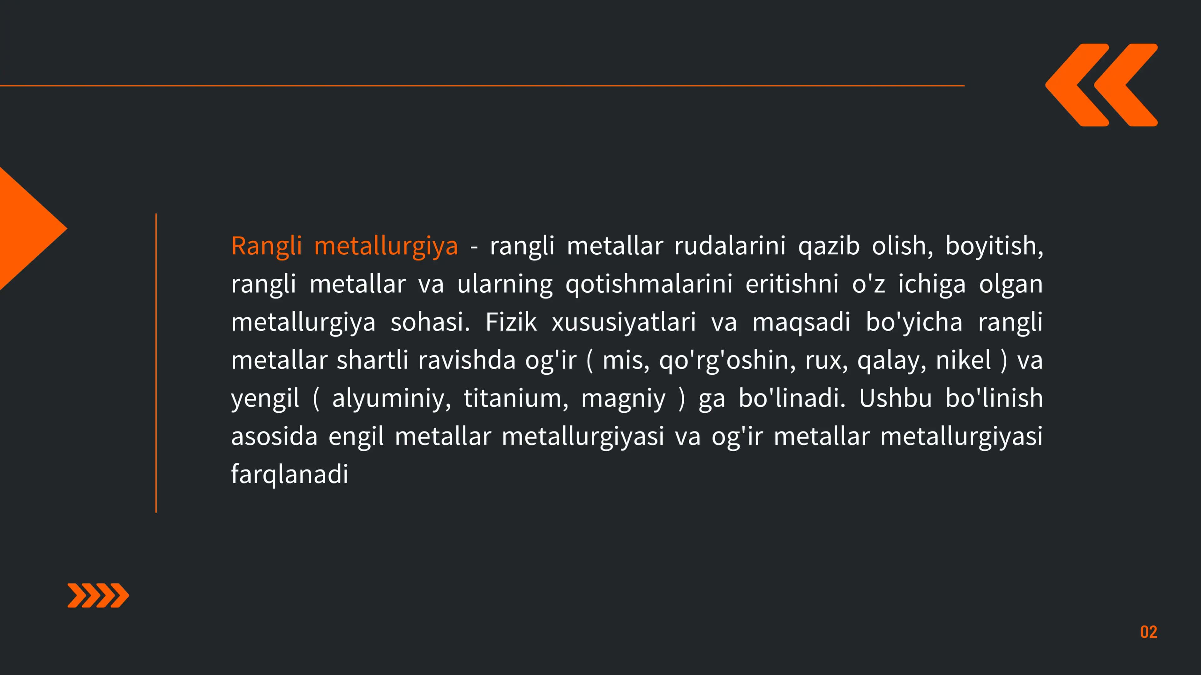 Rangli metallurgiya 2
