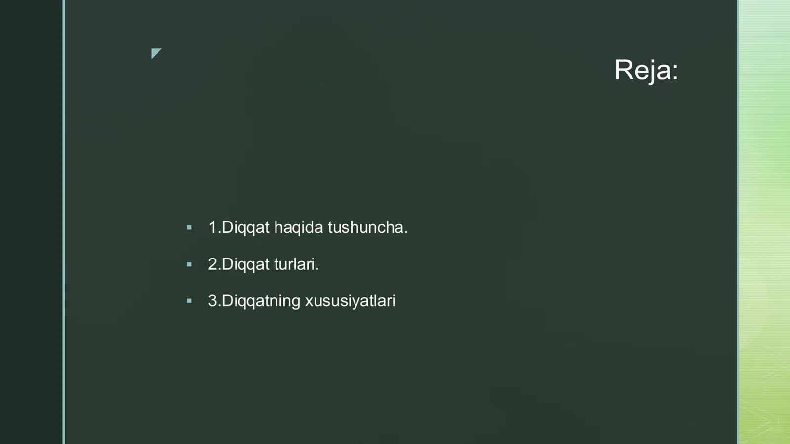 Diqqat haqida tushuncha 2