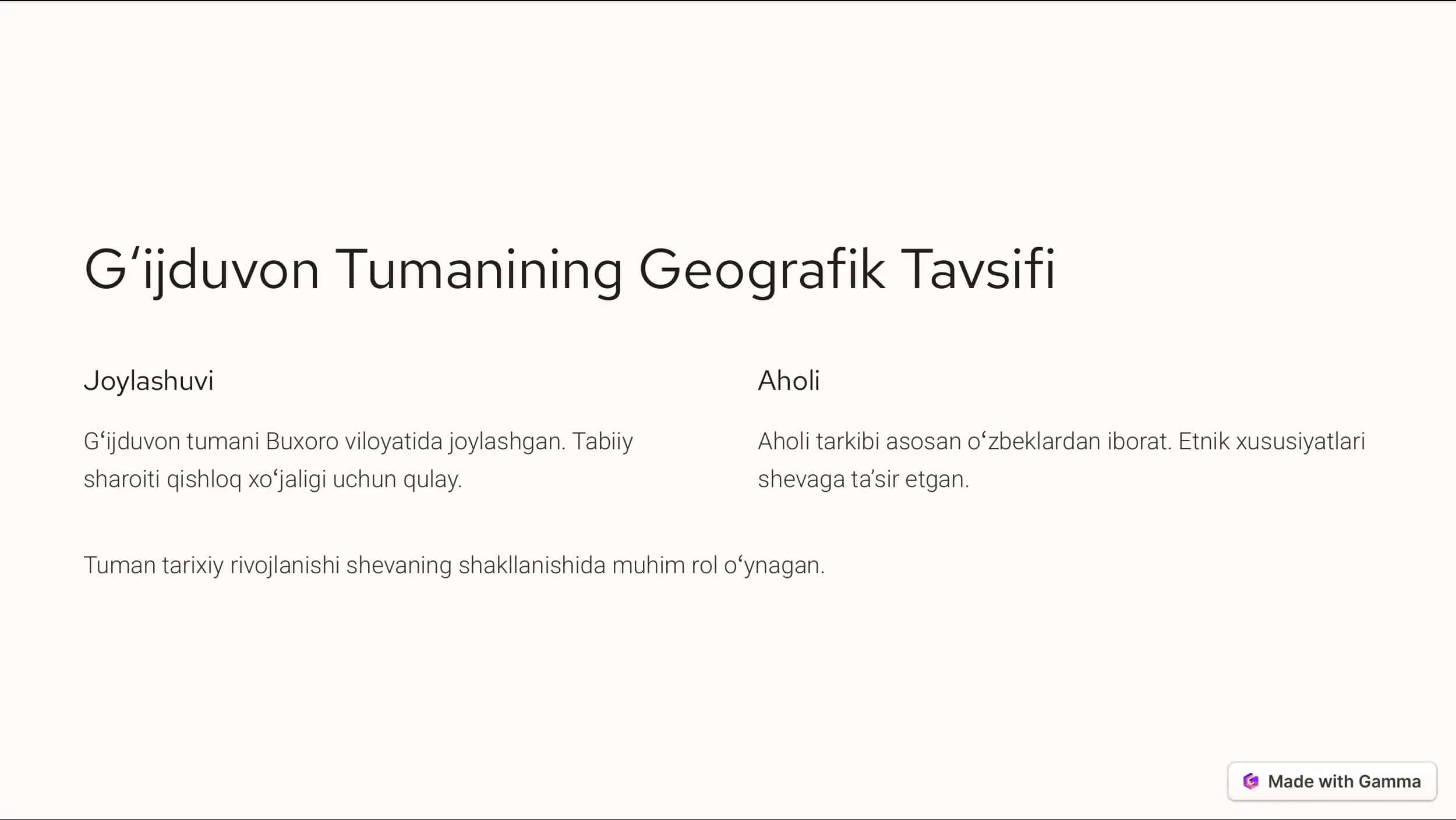 G»ijduvon Tumani Shevasi 2