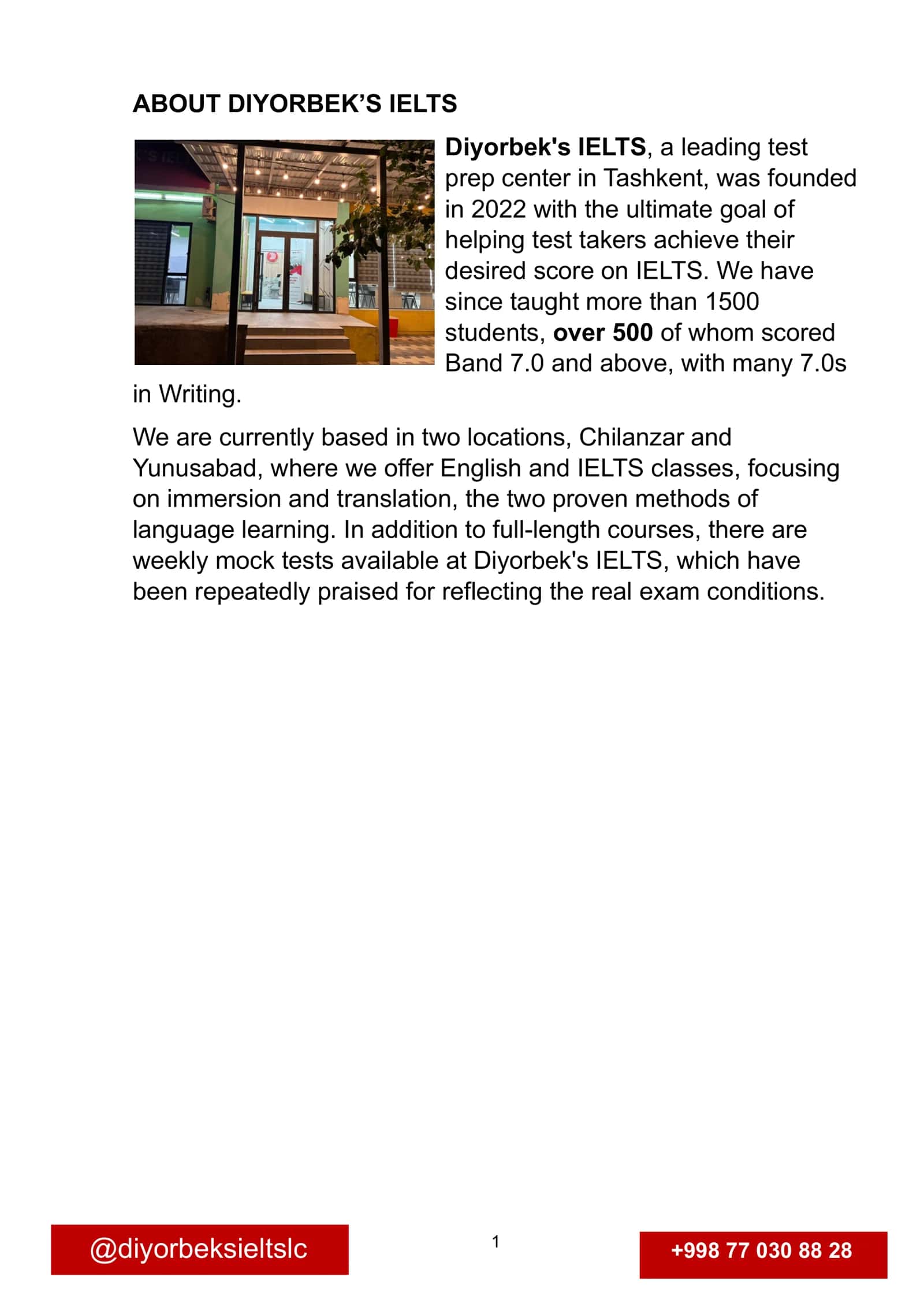 Diyorbek's IELTS 2