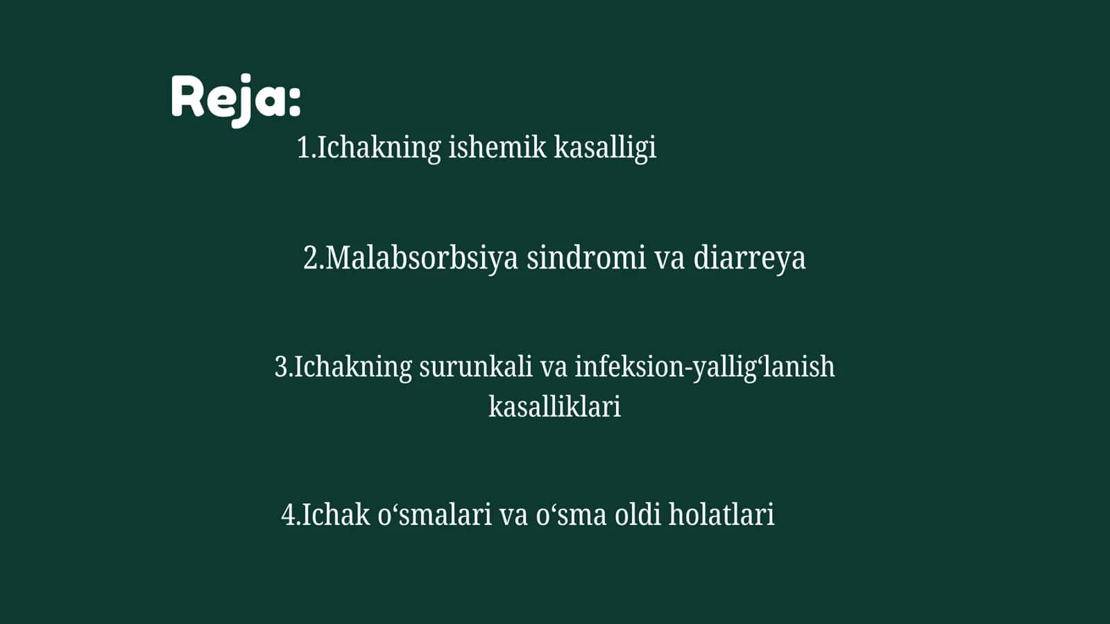 Ichak kasalliklari 2