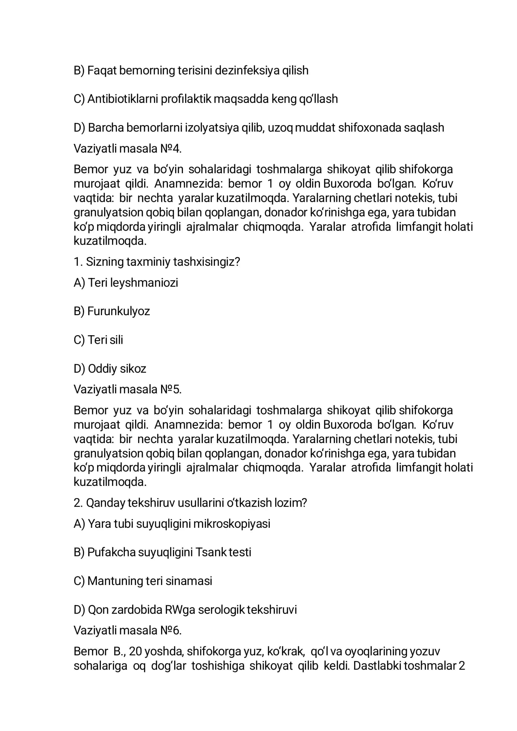 Vaziyatli masala №1 2