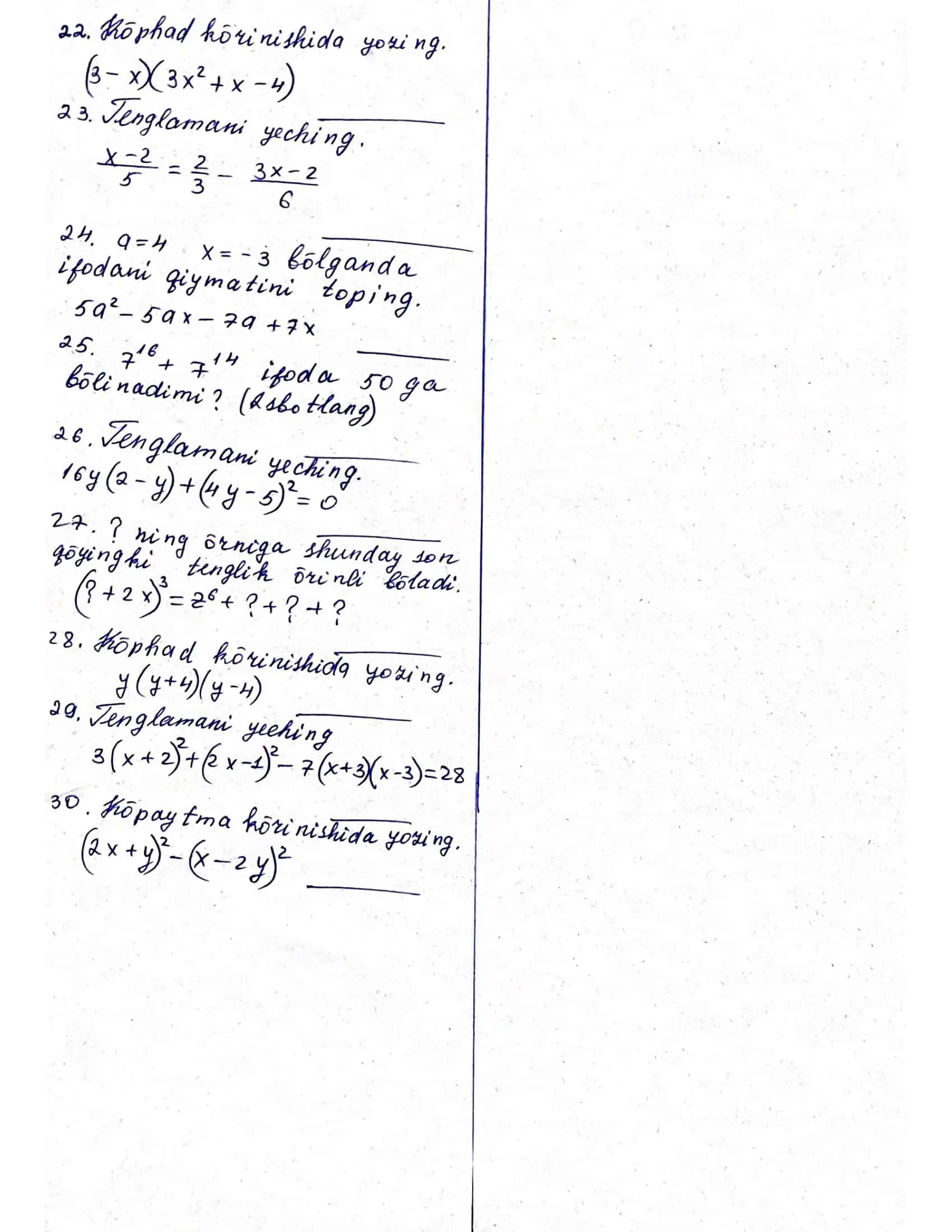 matematika test 2