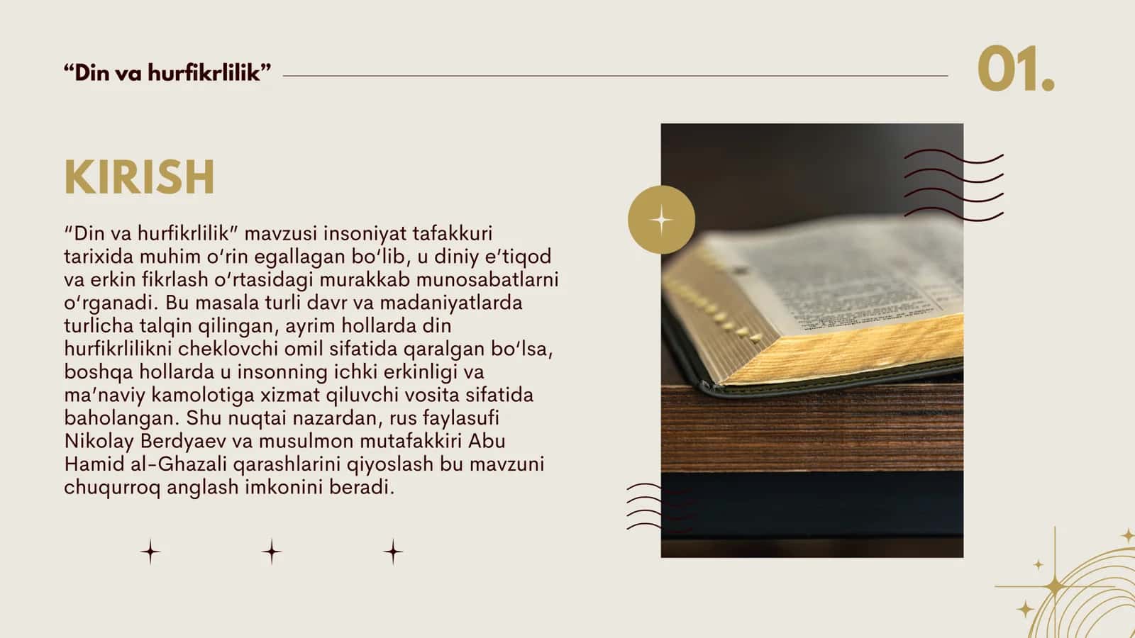 "Din va hurfikrlilik" 2
