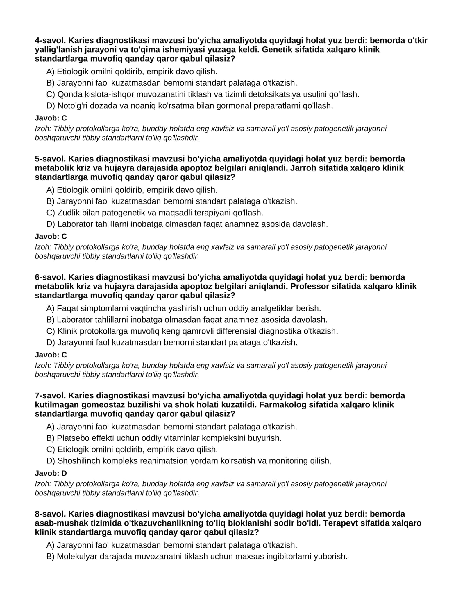 KARIES DIAGNOSTIKASI - 1-QISM 2